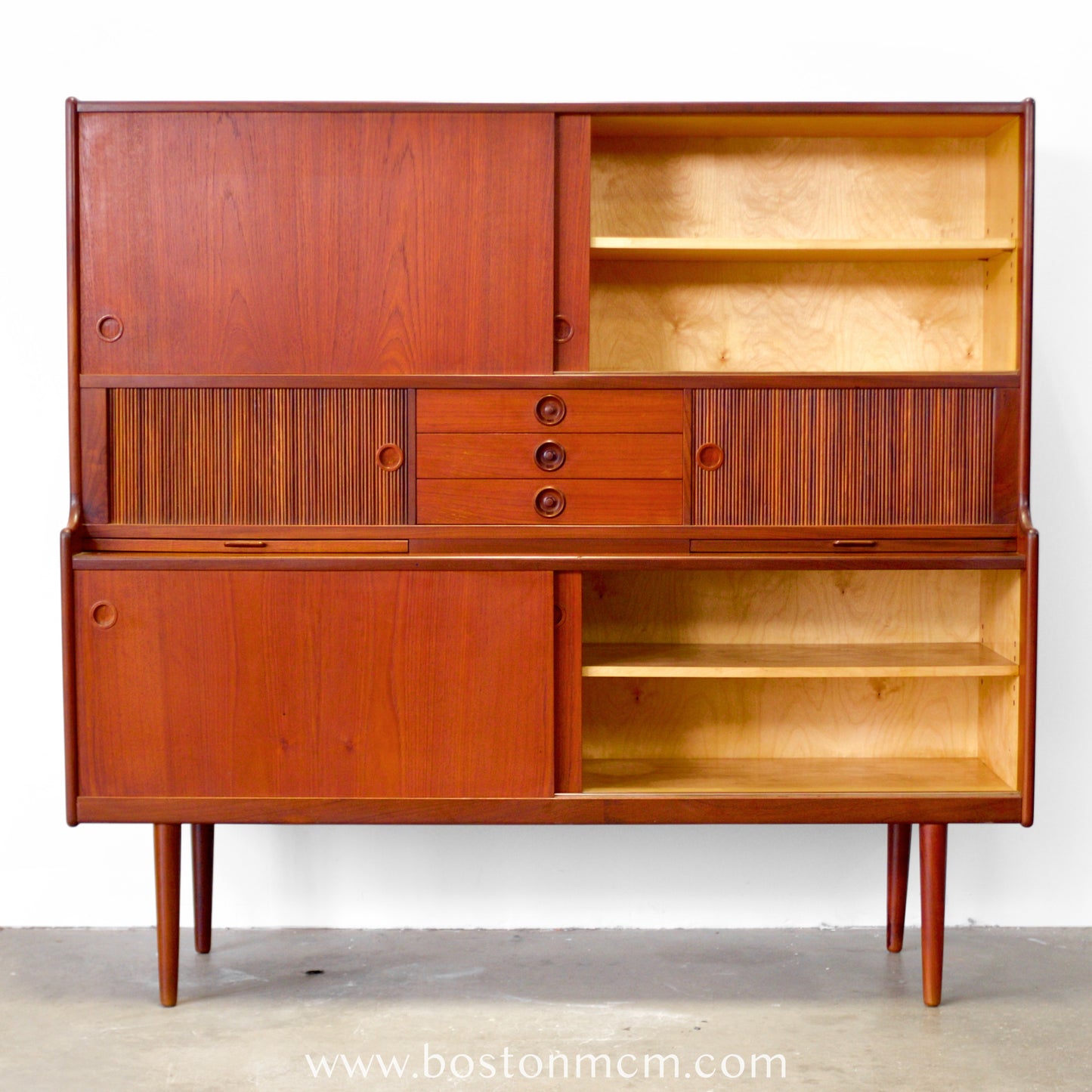 J. Skaaning & Søn Møbelfabrik Teak Highboard Designed by Johannes Andersen - #A1810