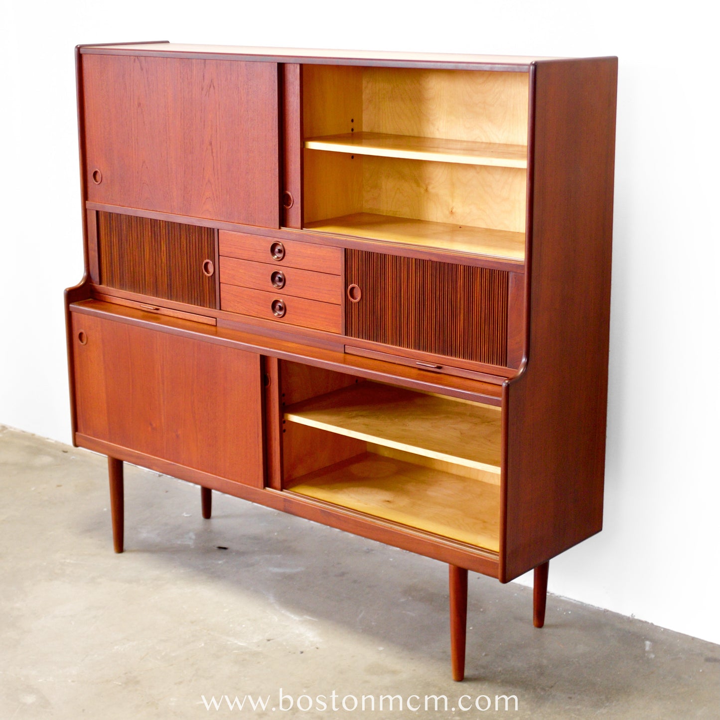 J. Skaaning & Søn Møbelfabrik Teak Highboard Designed by Johannes Andersen - #A1810