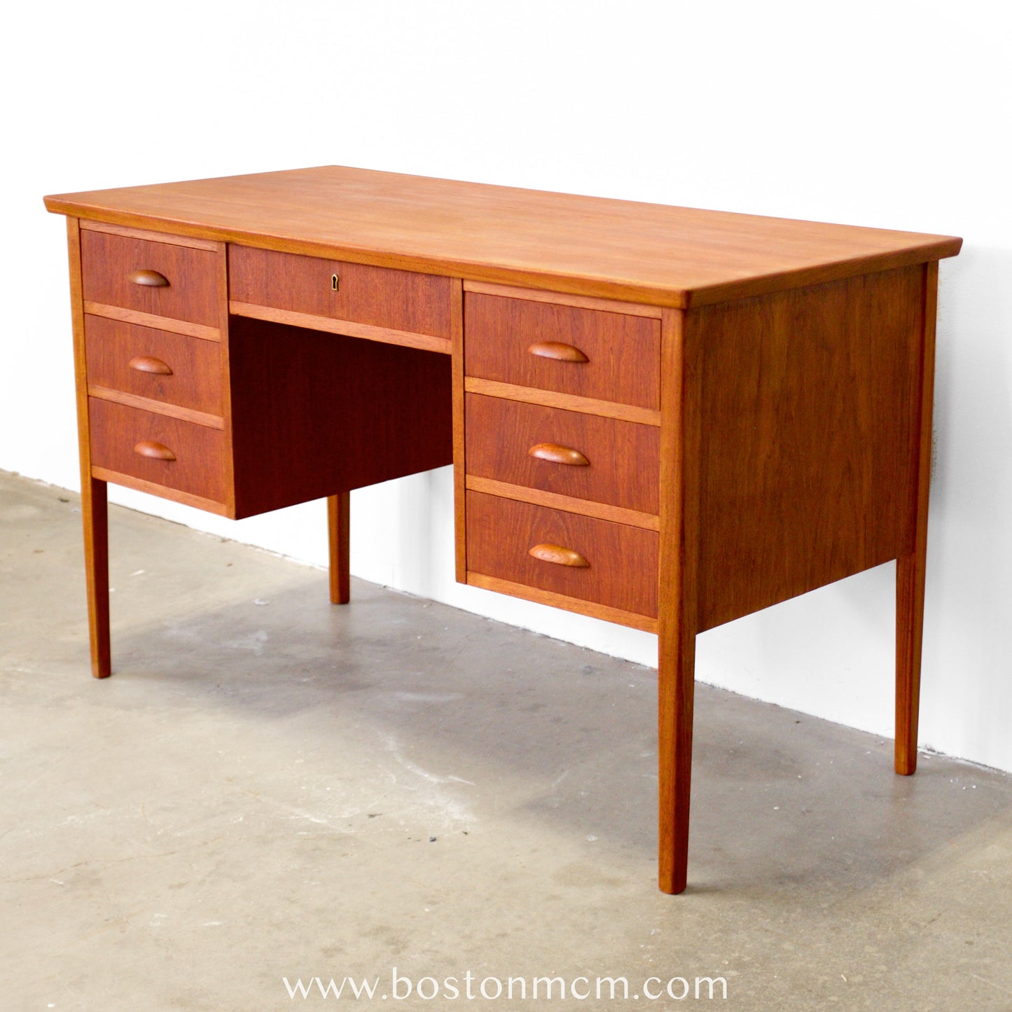 Danish Teak Writing Desk - #A1763-62A