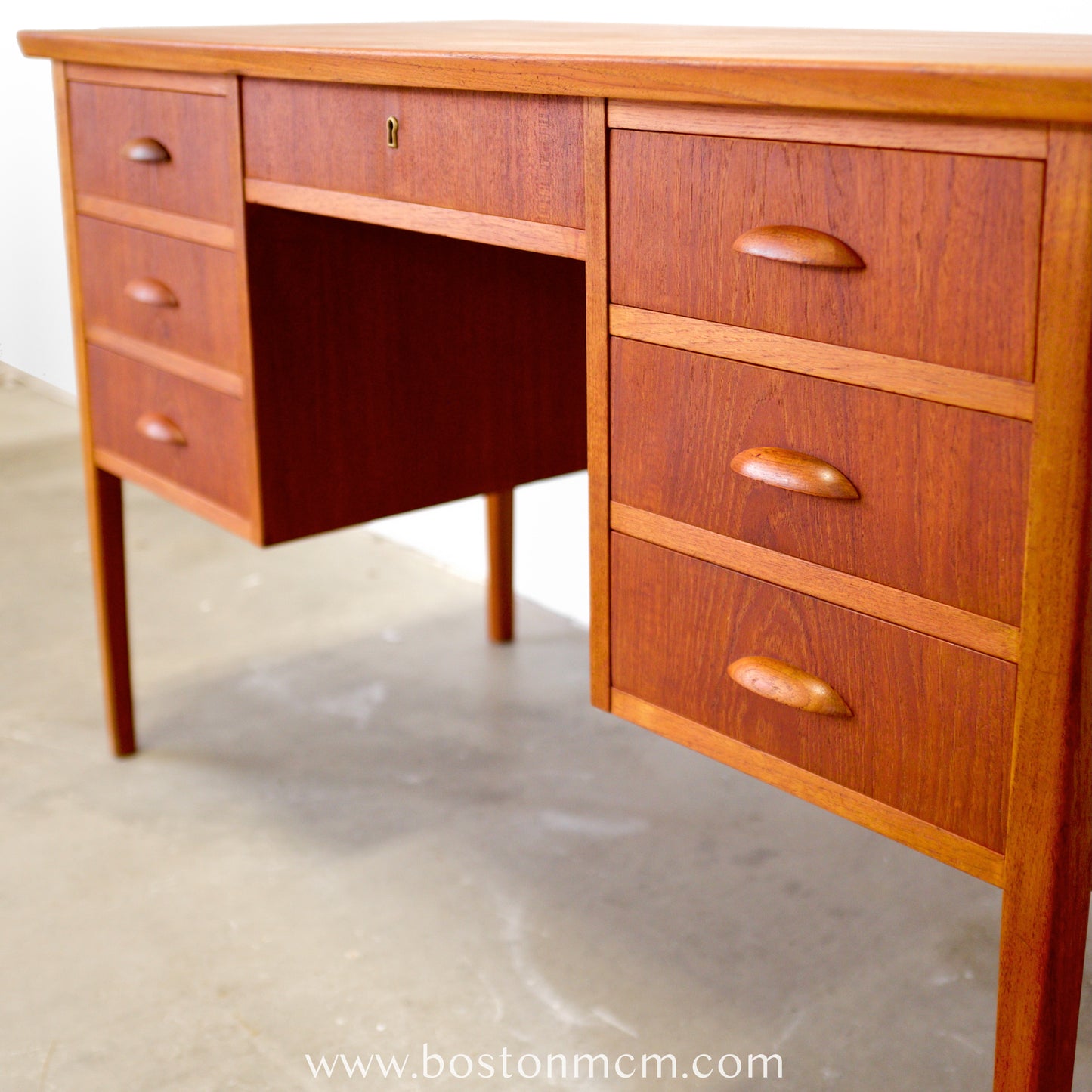 Danish Teak Writing Desk - #A1763-62A