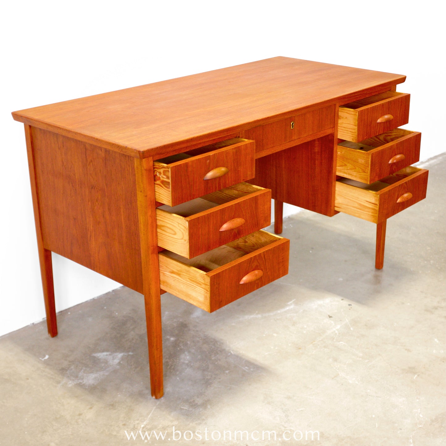 Danish Teak Writing Desk - #A1763-62A
