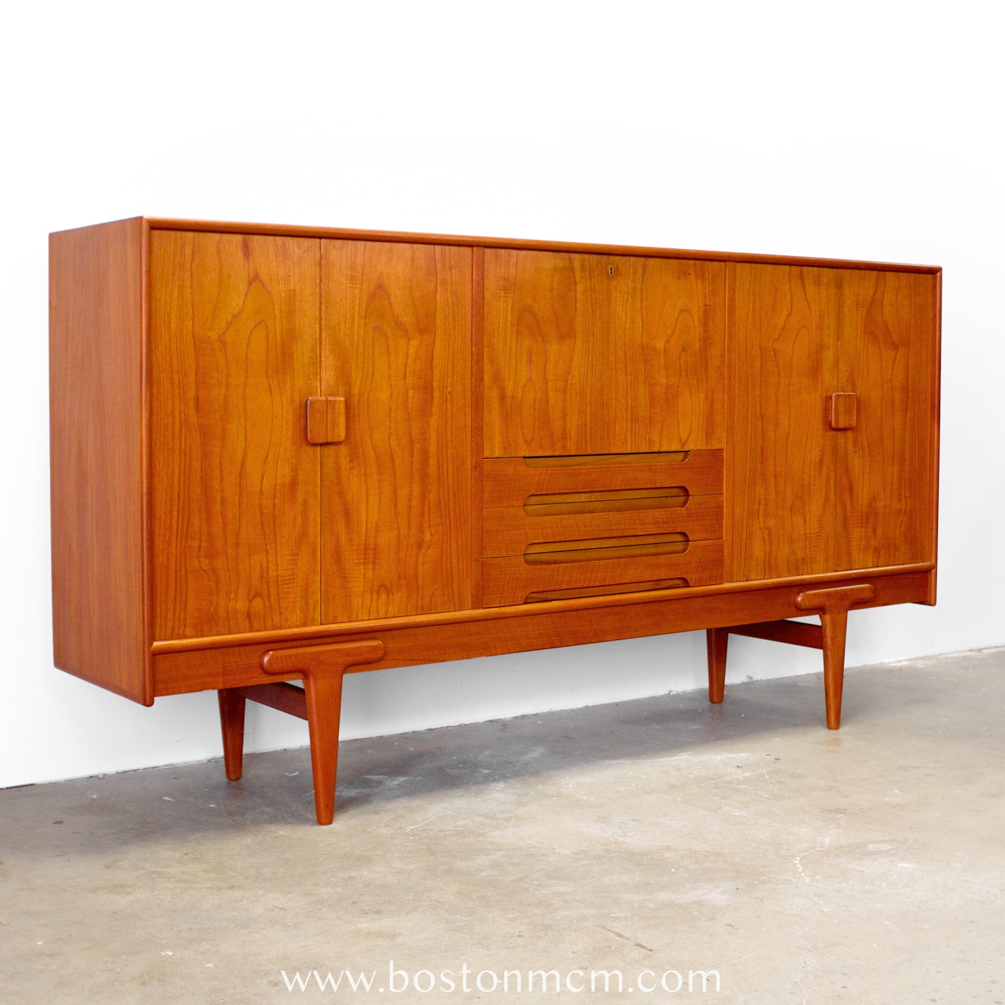 Ivan Gern Møbelfabrik Model #82 Tall Sideboard / Highboard Designed by Ejvind A. Johansson - #A1801