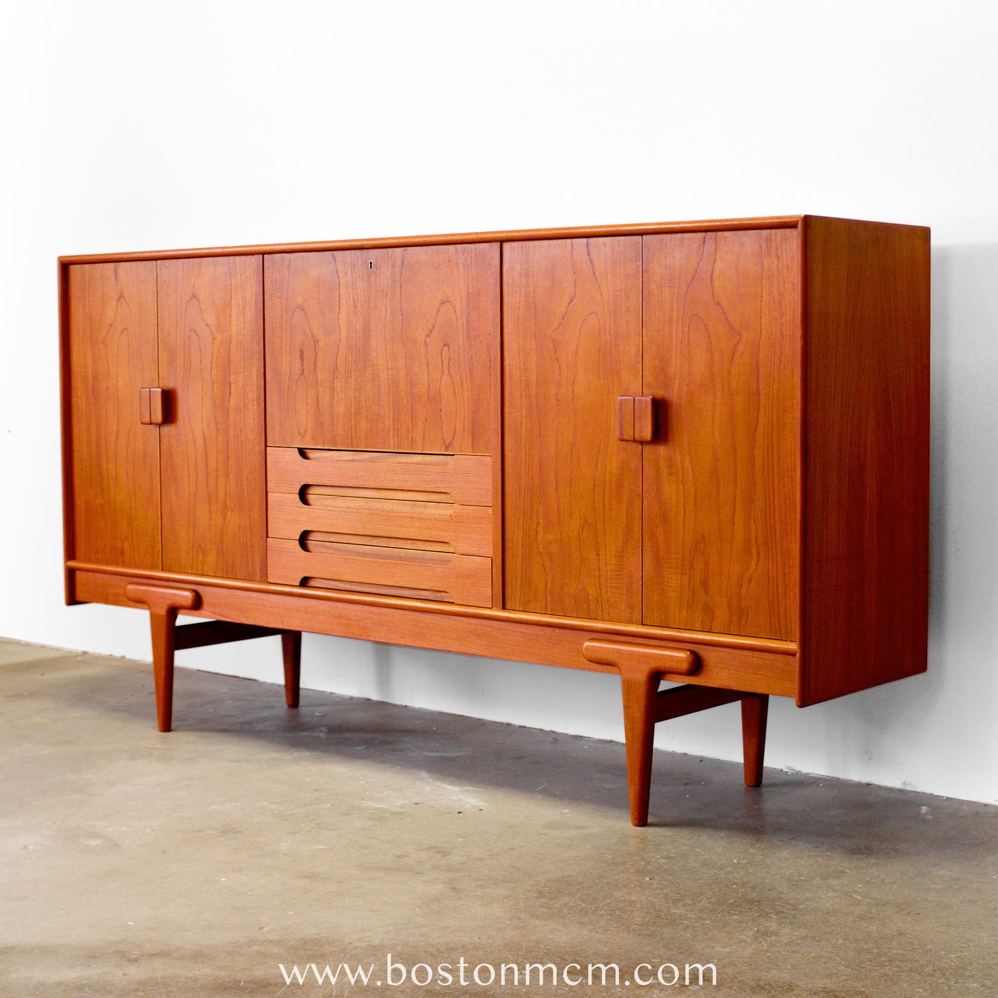 Ivan Gern Møbelfabrik Model #82 Tall Sideboard / Highboard Designed by Ejvind A. Johansson - #A1801