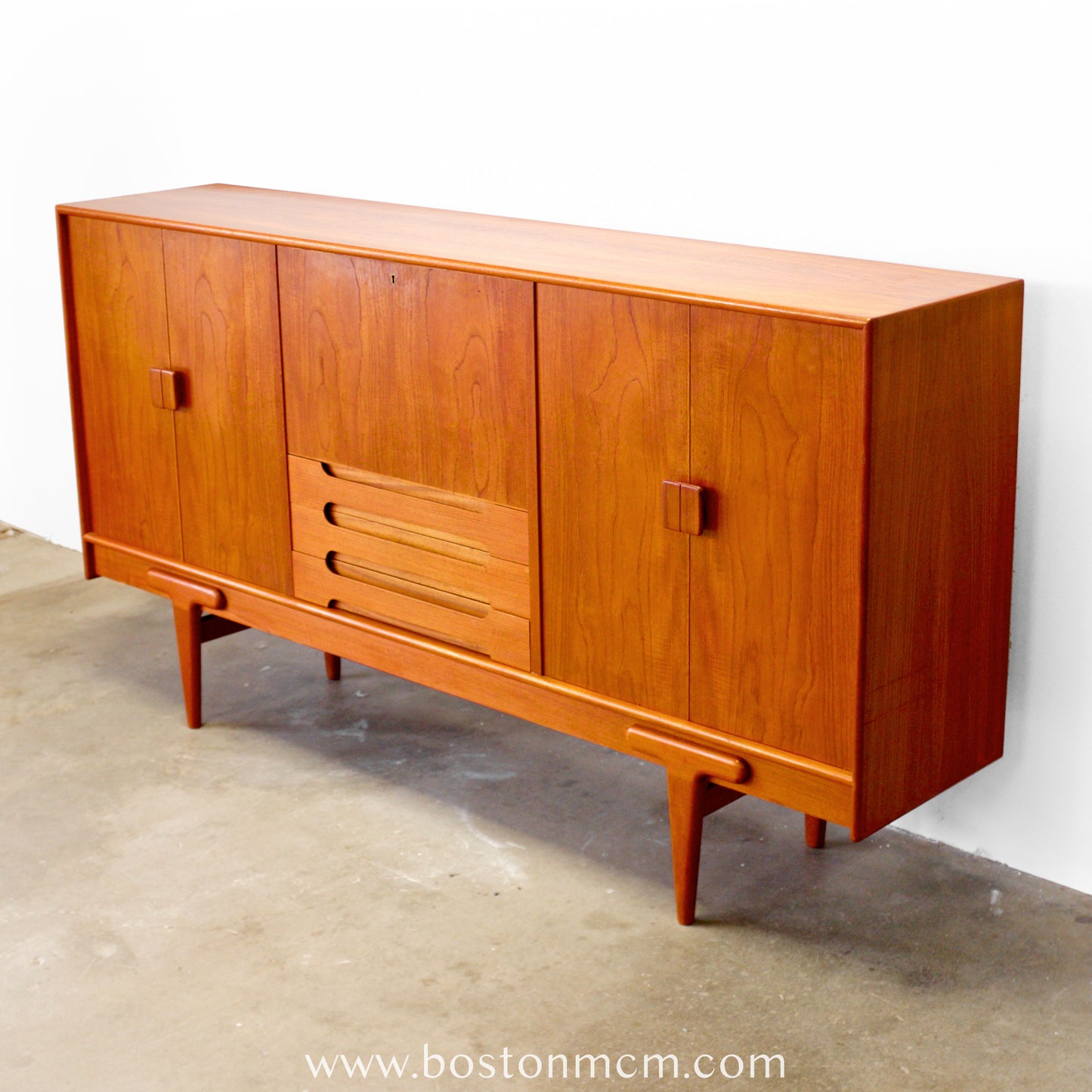 Ivan Gern Møbelfabrik Model #82 Tall Sideboard / Highboard Designed by Ejvind A. Johansson - #A1801