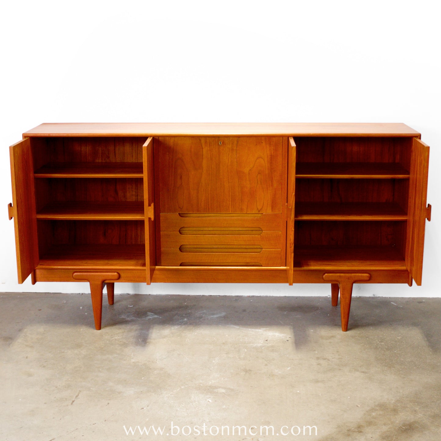 Ivan Gern Møbelfabrik Model #82 Tall Sideboard / Highboard Designed by Ejvind A. Johansson - #A1801