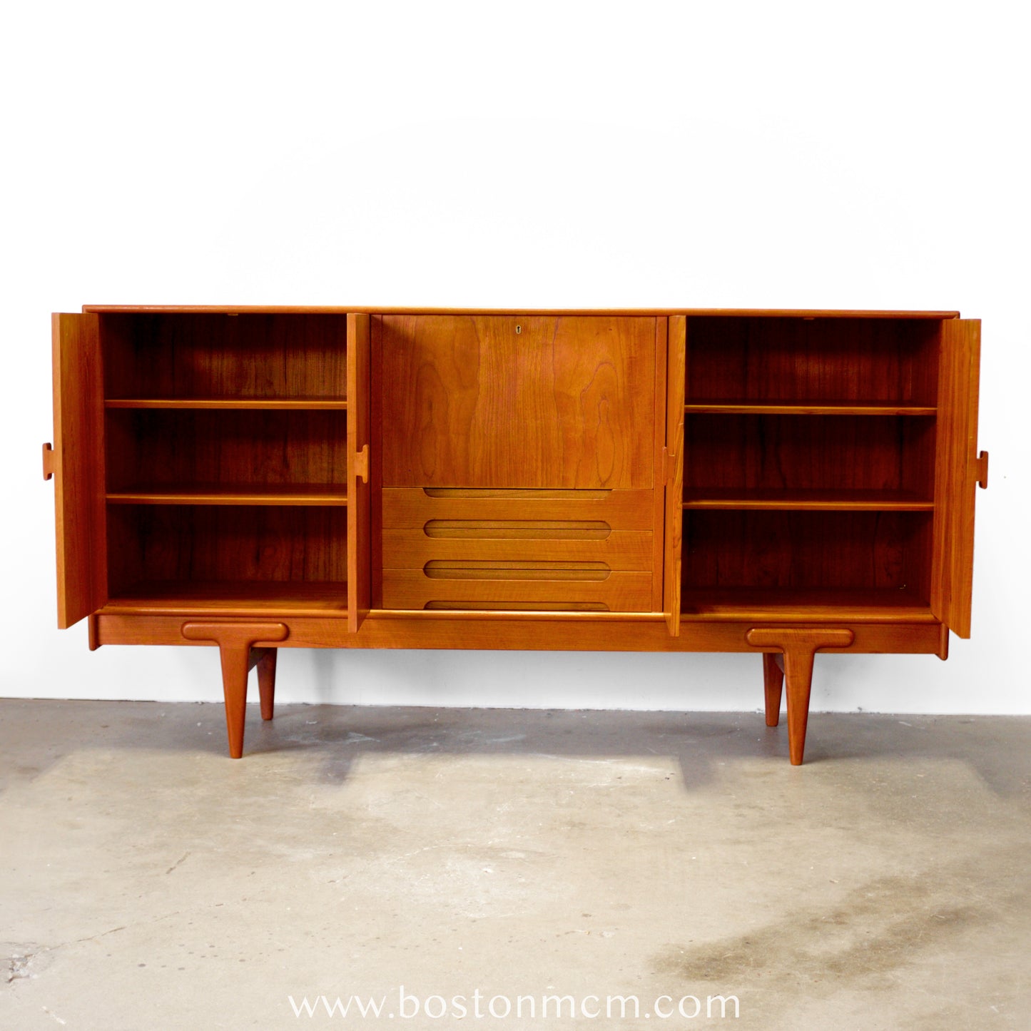 Ivan Gern Møbelfabrik Model #82 Tall Sideboard / Highboard Designed by Ejvind A. Johansson - #A1801