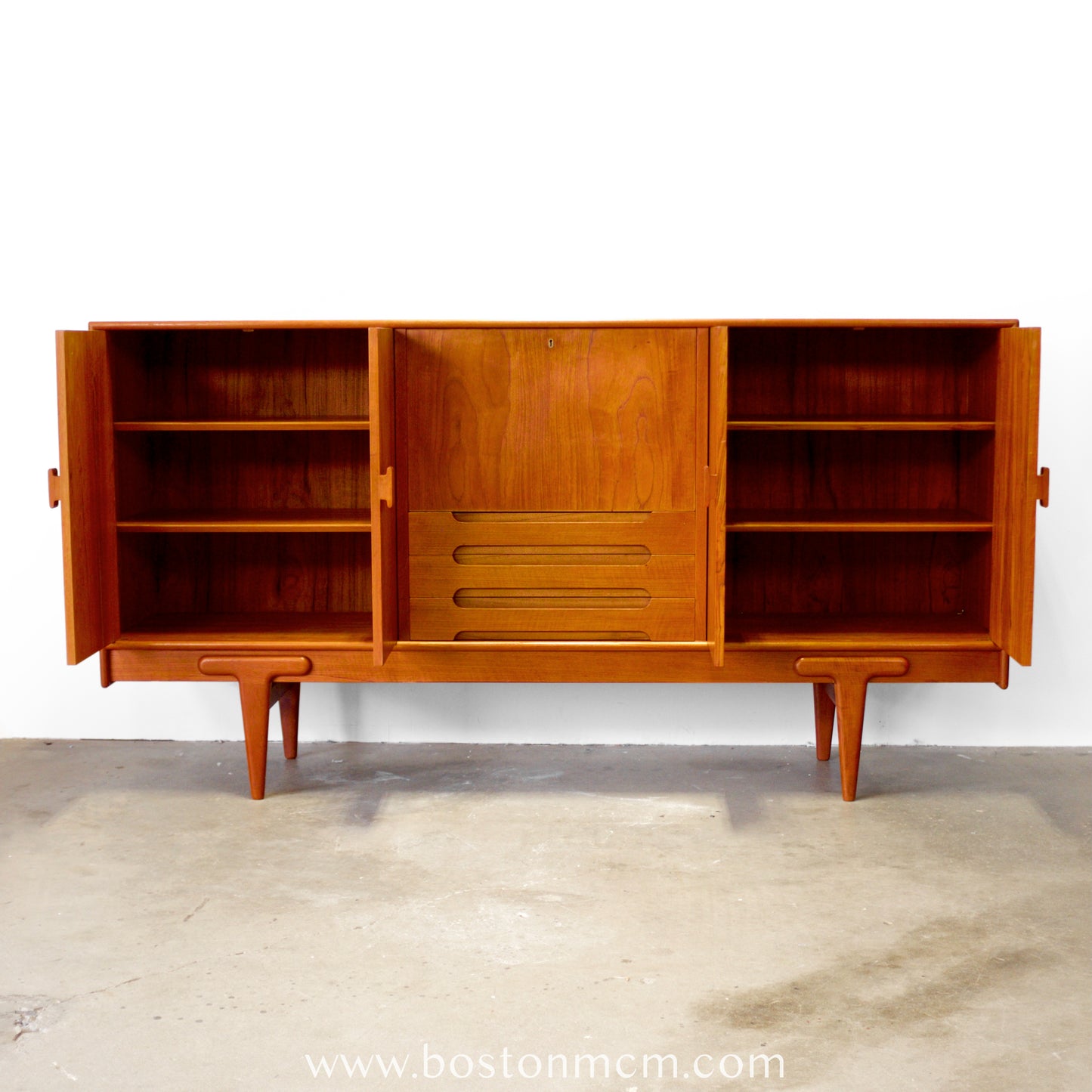 Ivan Gern Møbelfabrik Model #82 Tall Sideboard / Highboard Designed by Ejvind A. Johansson - #A1801