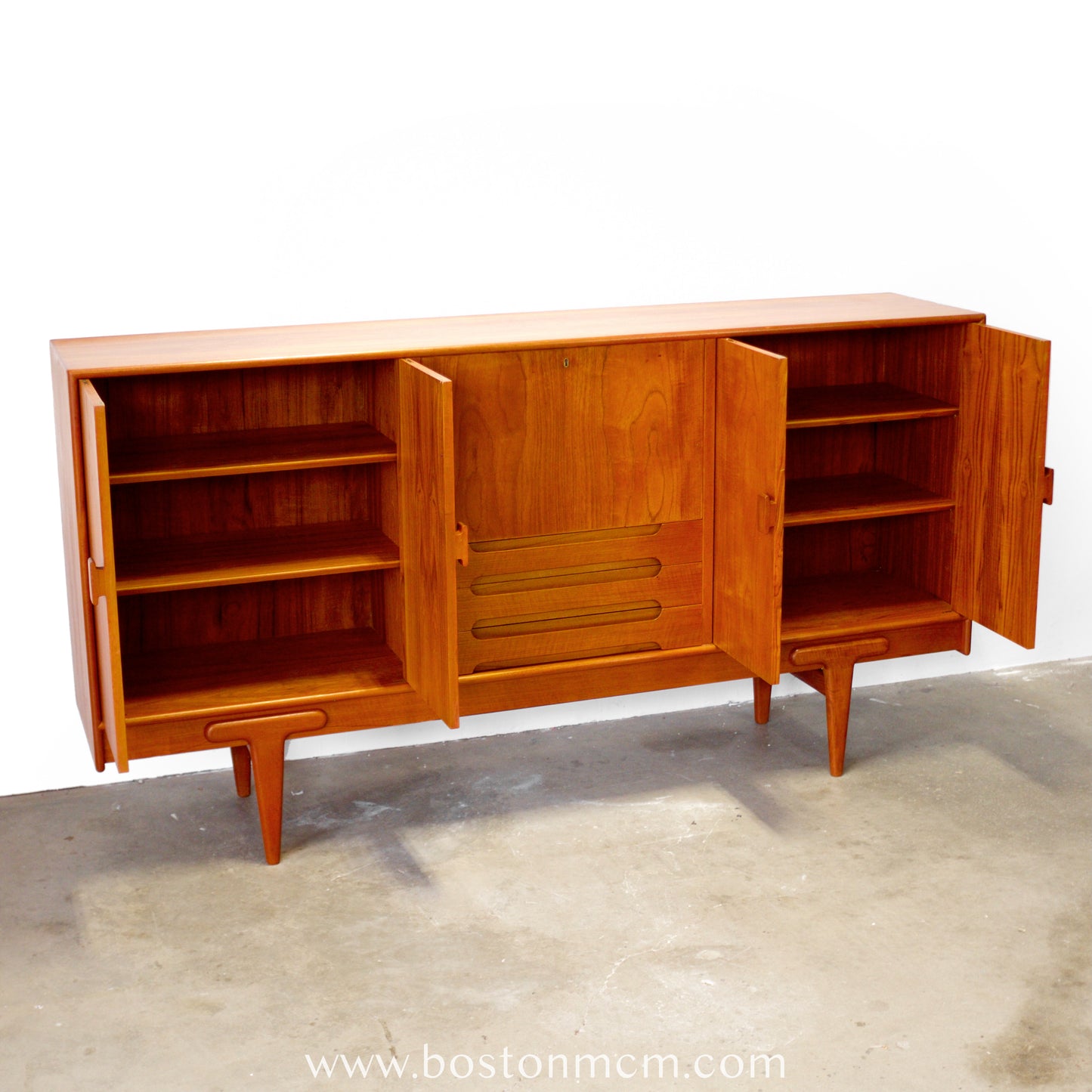 Ivan Gern Møbelfabrik Model #82 Tall Sideboard / Highboard Designed by Ejvind A. Johansson - #A1801