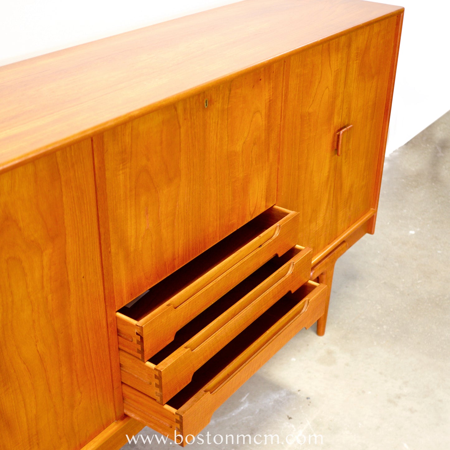 Ivan Gern Møbelfabrik Model #82 Tall Sideboard / Highboard Designed by Ejvind A. Johansson - #A1801