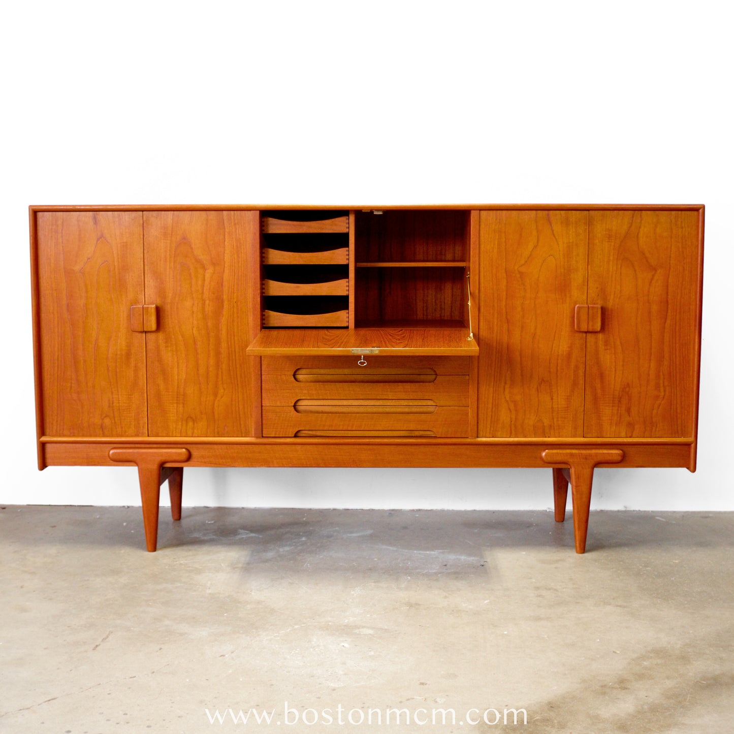 Ivan Gern Møbelfabrik Model #82 Tall Sideboard / Highboard Designed by Ejvind A. Johansson - #A1801