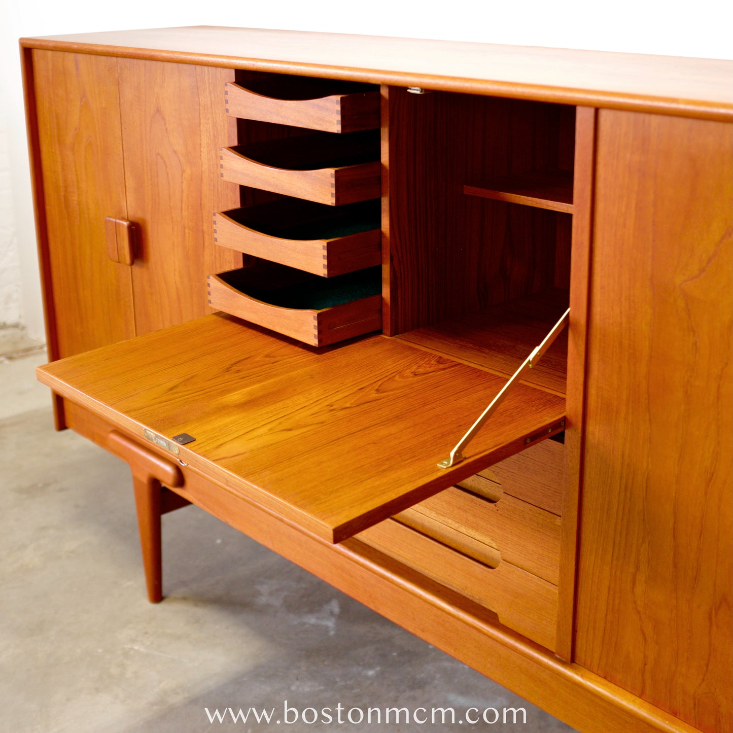 Ivan Gern Møbelfabrik Model #82 Tall Sideboard / Highboard Designed by Ejvind A. Johansson - #A1801