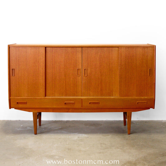 Westergaards Møbelfabrik Teak  Model #29 Tall Sideboard / Highboard Attributed to Børge Dam - #A1788