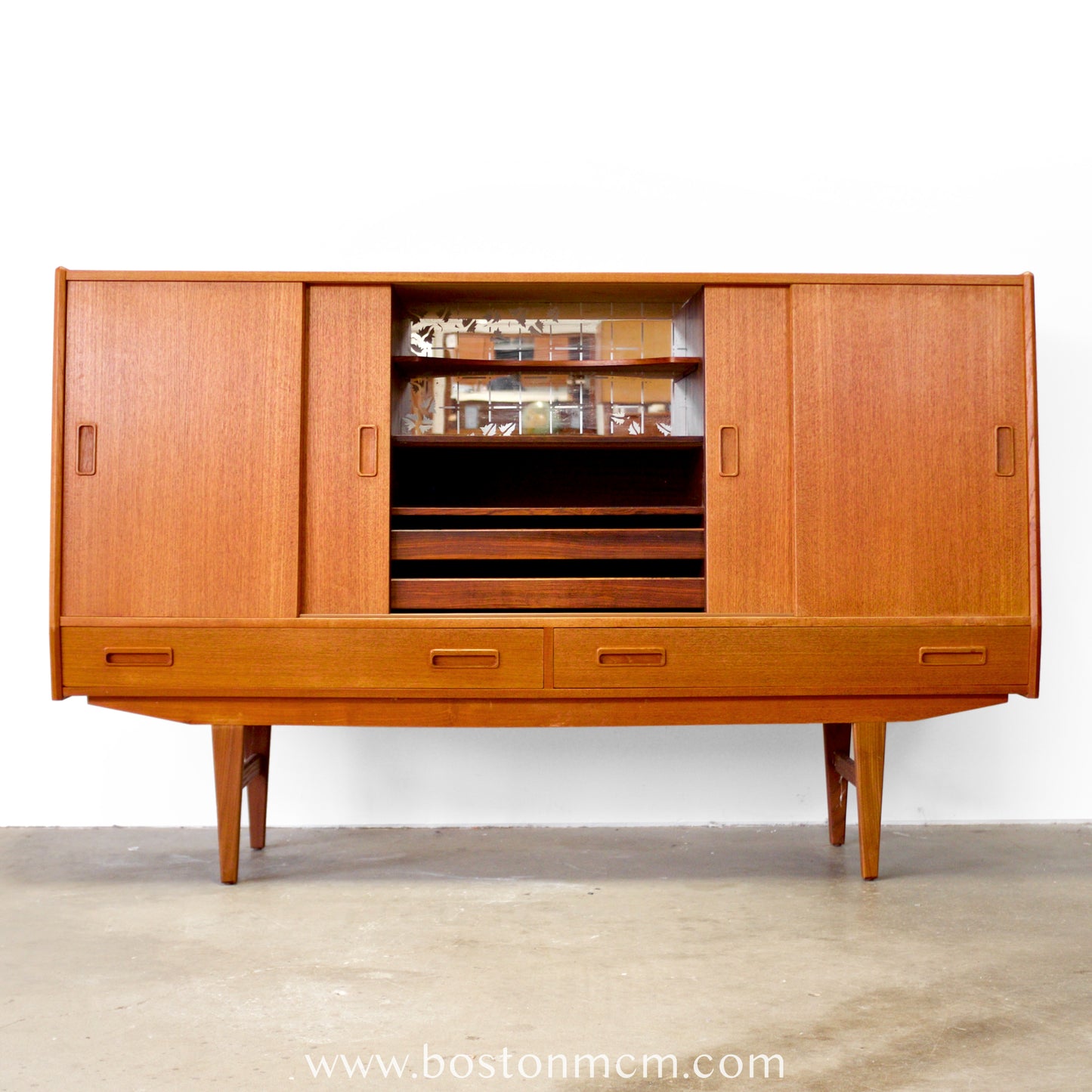 Westergaards Møbelfabrik Teak  Model #29 Tall Sideboard / Highboard Attributed to Børge Dam - #A1788