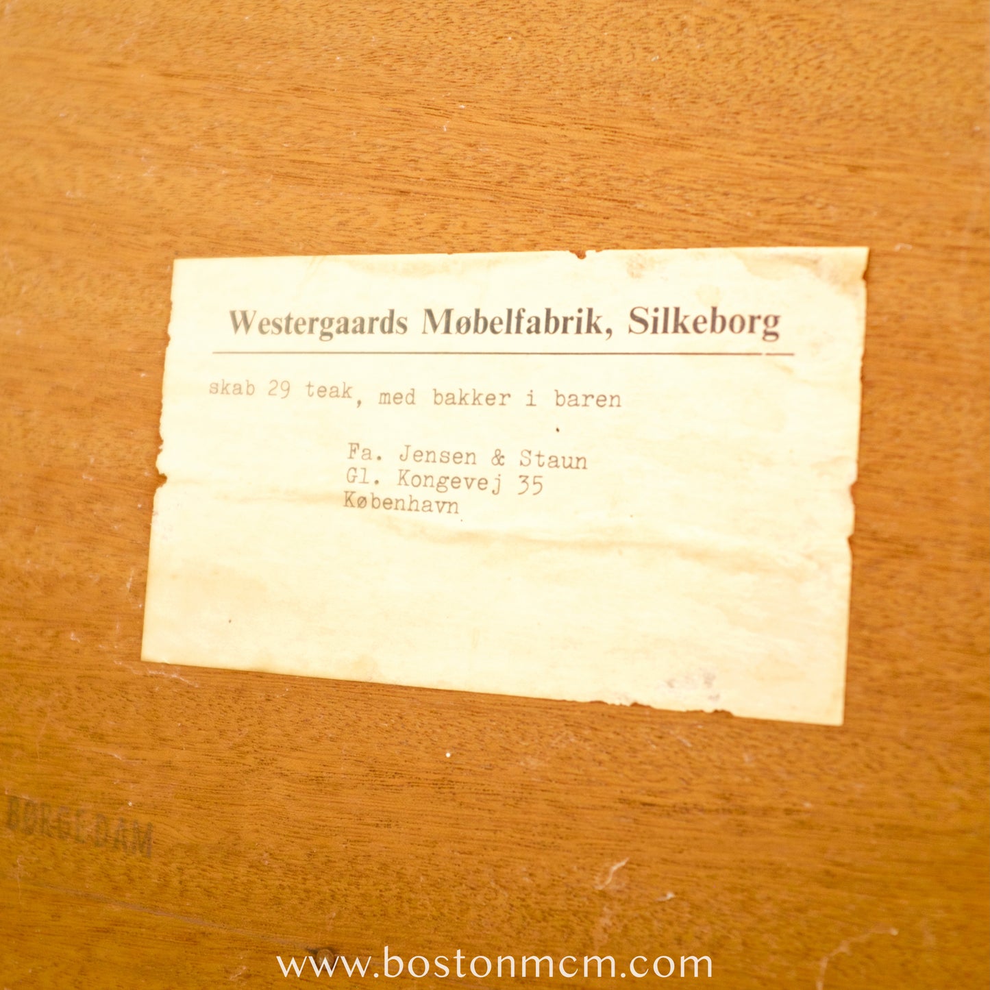 Westergaards Møbelfabrik Teak  Model #29 Tall Sideboard / Highboard Attributed to Børge Dam - #A1788