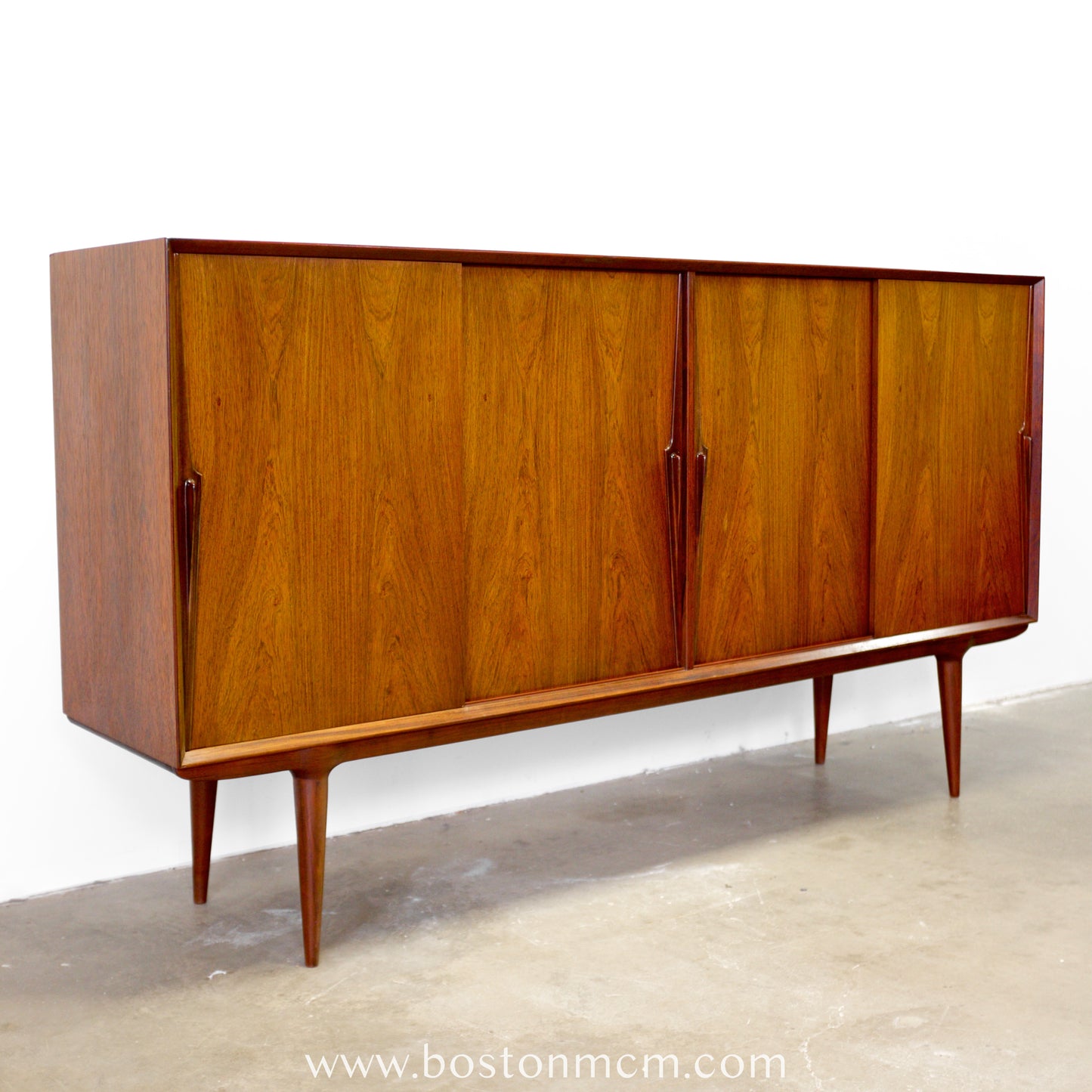 Omann Jun. Møbelfabrik  Model #19  Rosewood Tall Sideboard / Highboard - #A1811