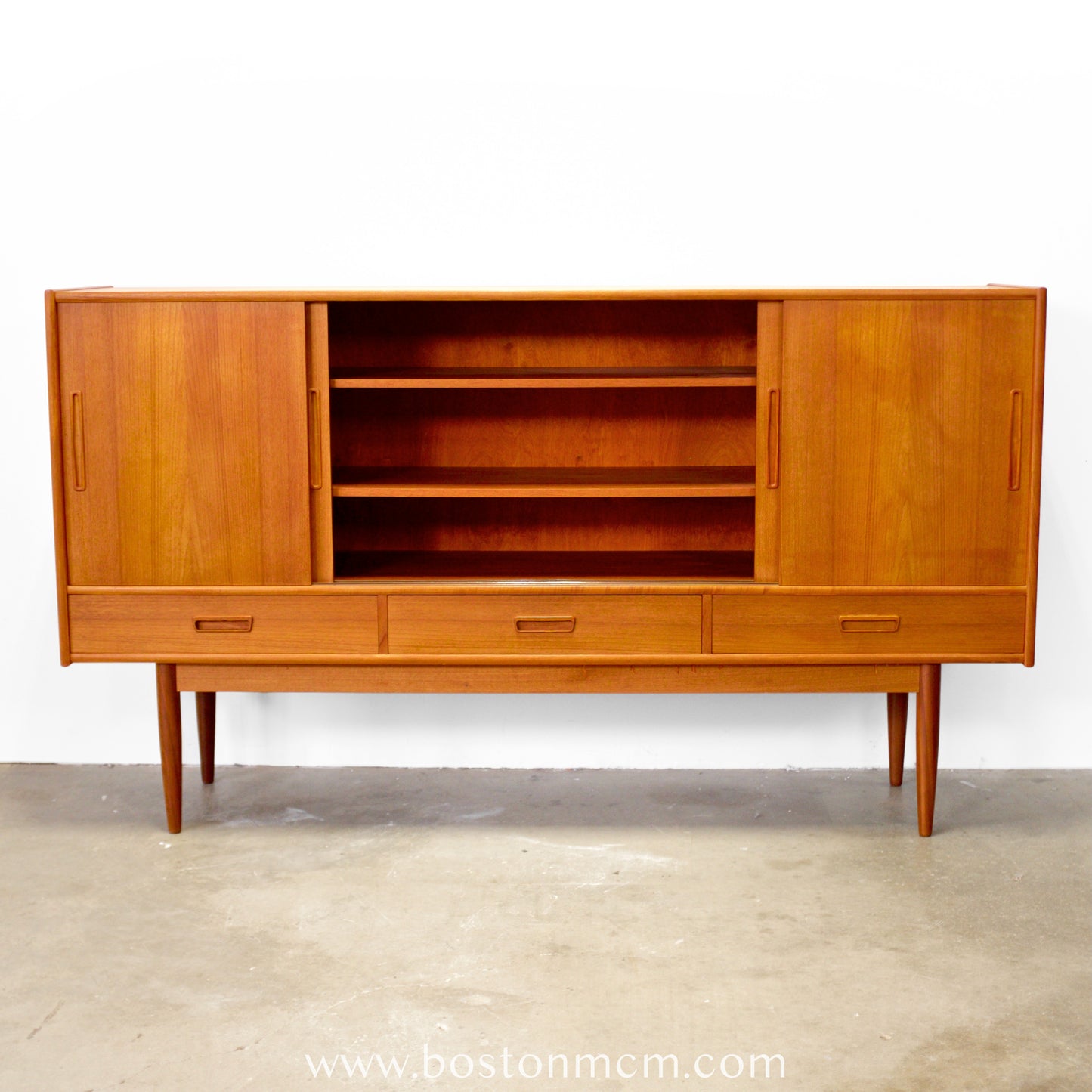 Danish Teak Tall Sideboard / Highboard - #A1804