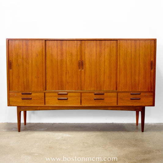 Danish Rosewood Tall Sideboard / Highboard  in the style of Johannes Andersen - #A1786
