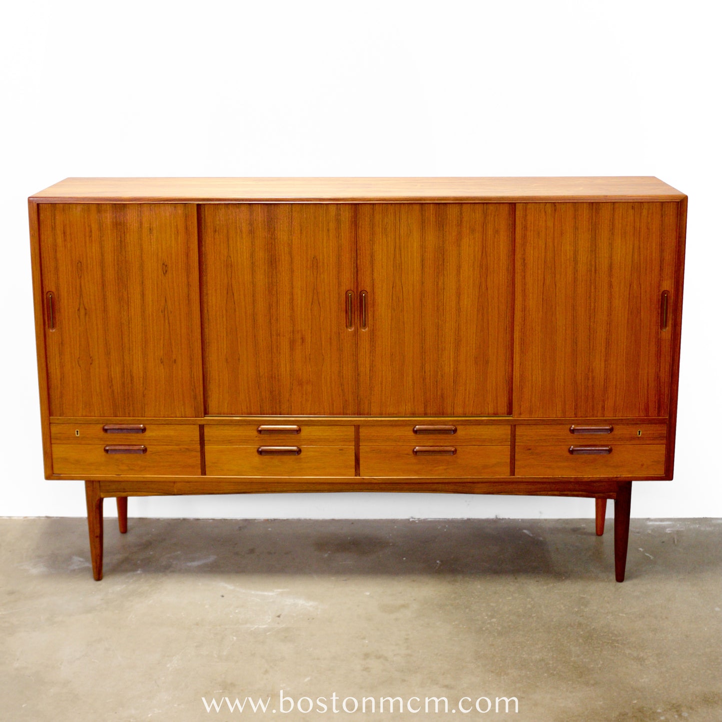 Danish Rosewood Tall Sideboard / Highboard  in the style of Johannes Andersen - #A1786