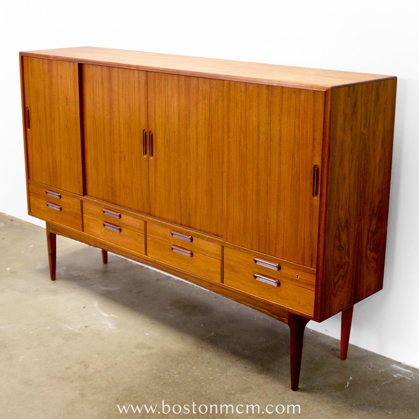 Danish Rosewood Tall Sideboard / Highboard  in the style of Johannes Andersen - #A1786