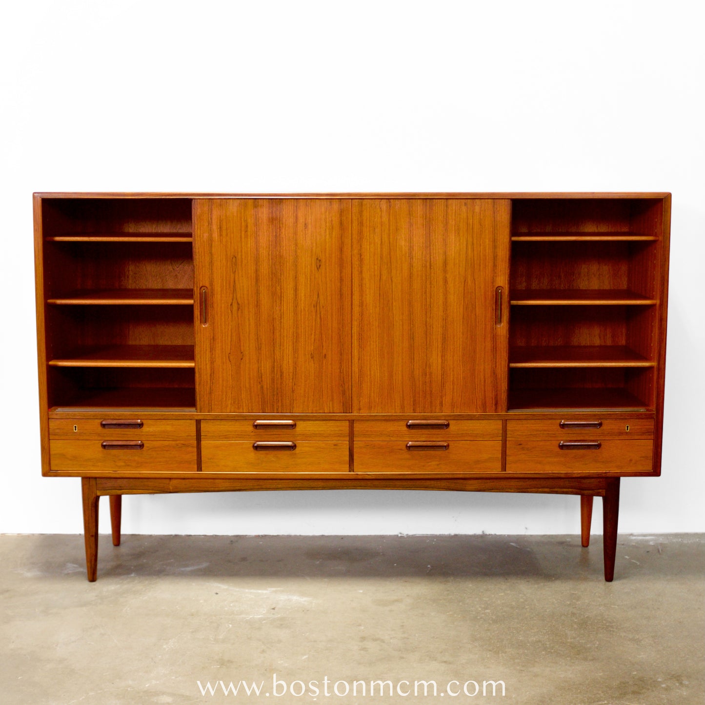 Danish Rosewood Tall Sideboard / Highboard  in the style of Johannes Andersen - #A1786