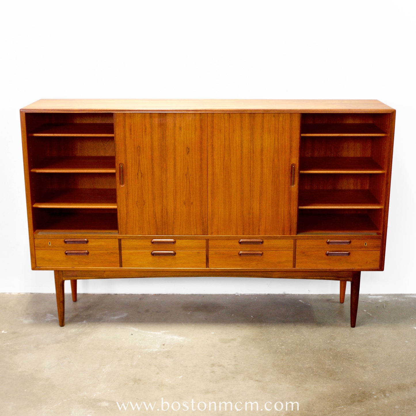 Danish Rosewood Tall Sideboard / Highboard  in the style of Johannes Andersen - #A1786