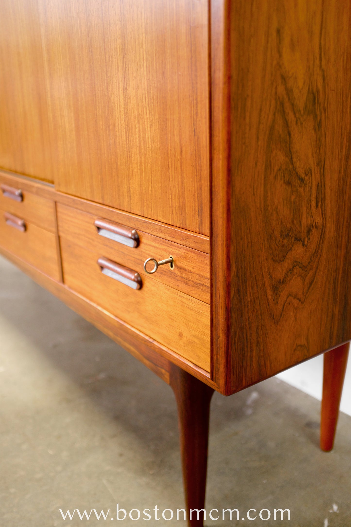 Danish Rosewood Tall Sideboard / Highboard  in the style of Johannes Andersen - #A1786
