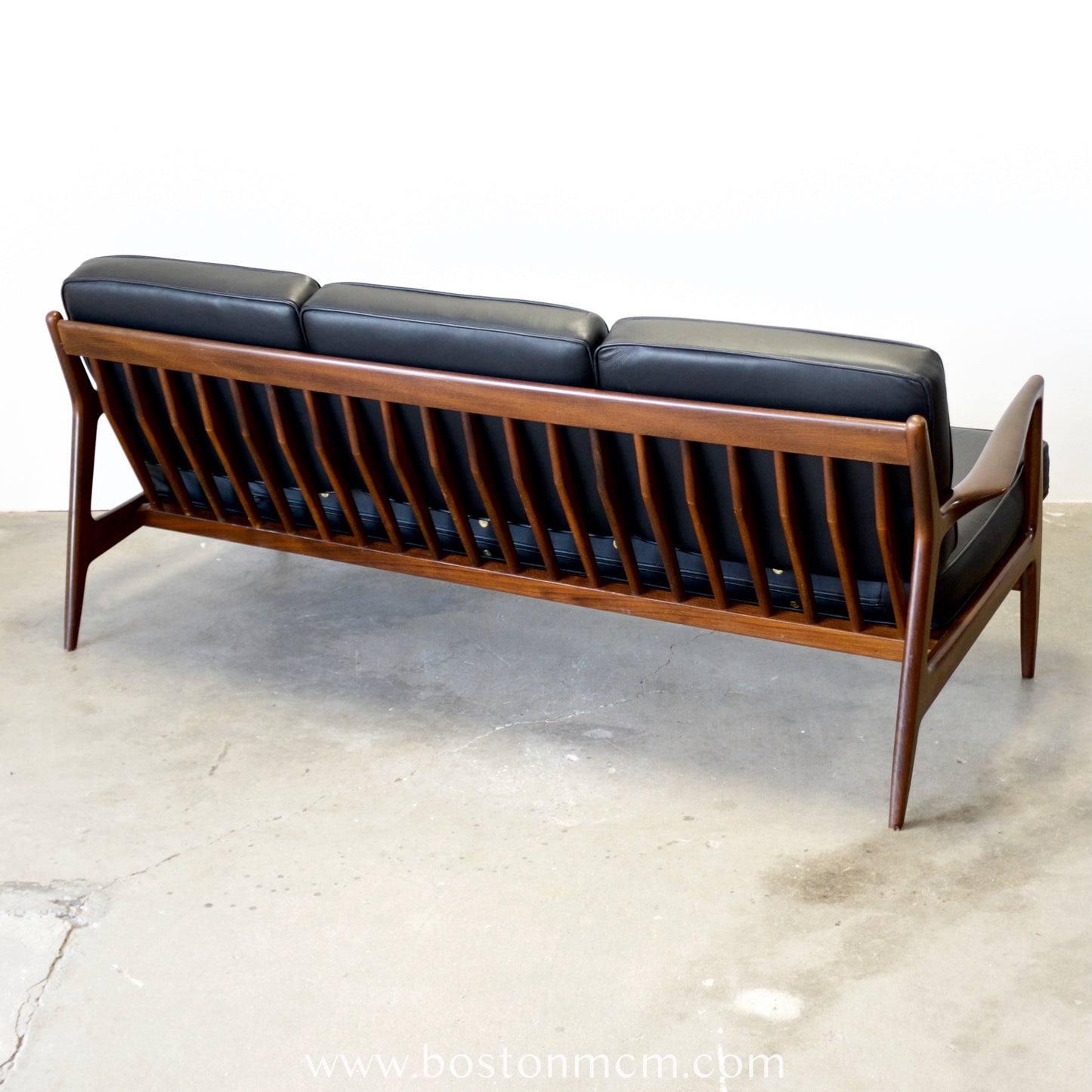 Selig Furniture Walnut Sofa Designed by Ib Kofod-Larsen - #A2084