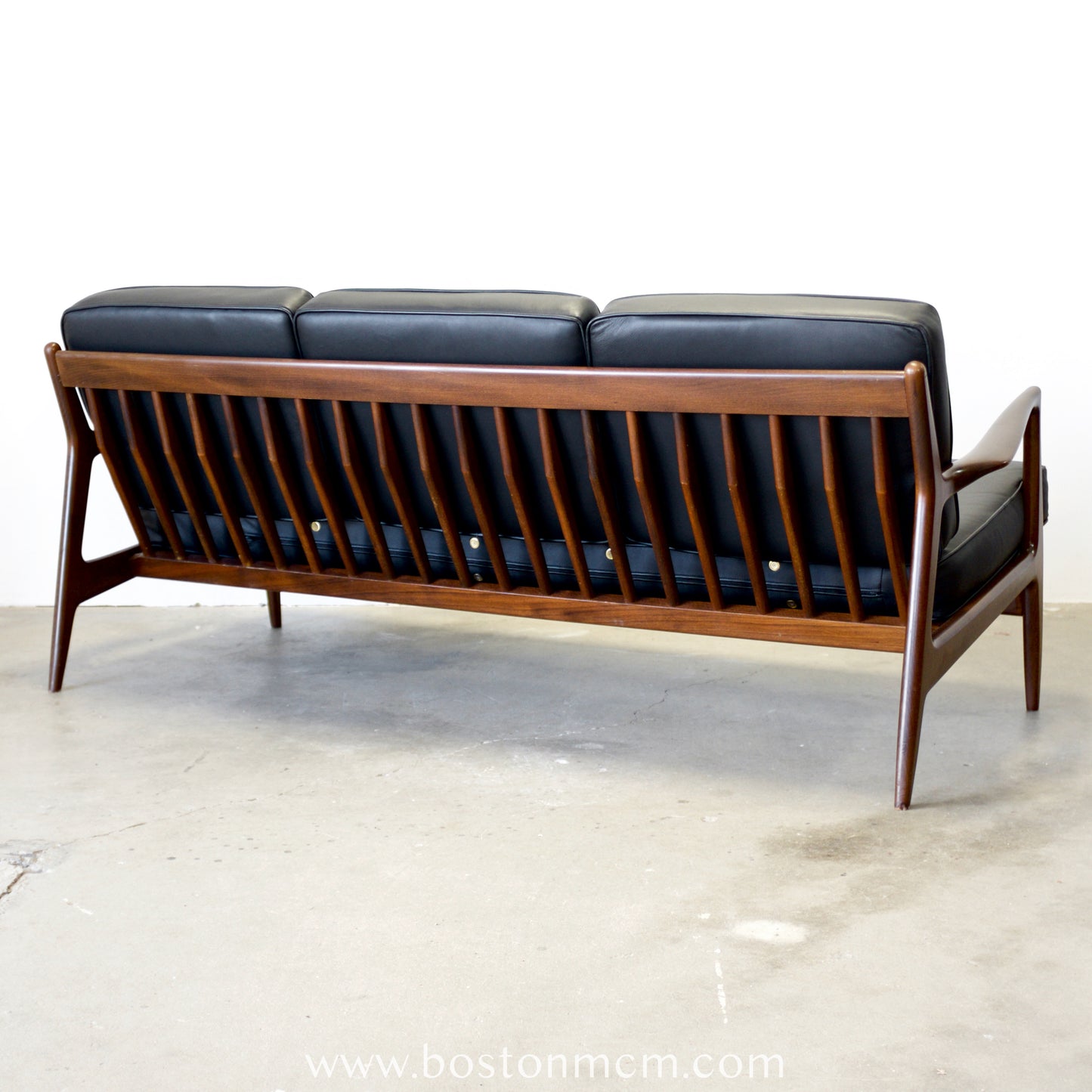 Selig Furniture Walnut Sofa Designed by Ib Kofod-Larsen - #A2084