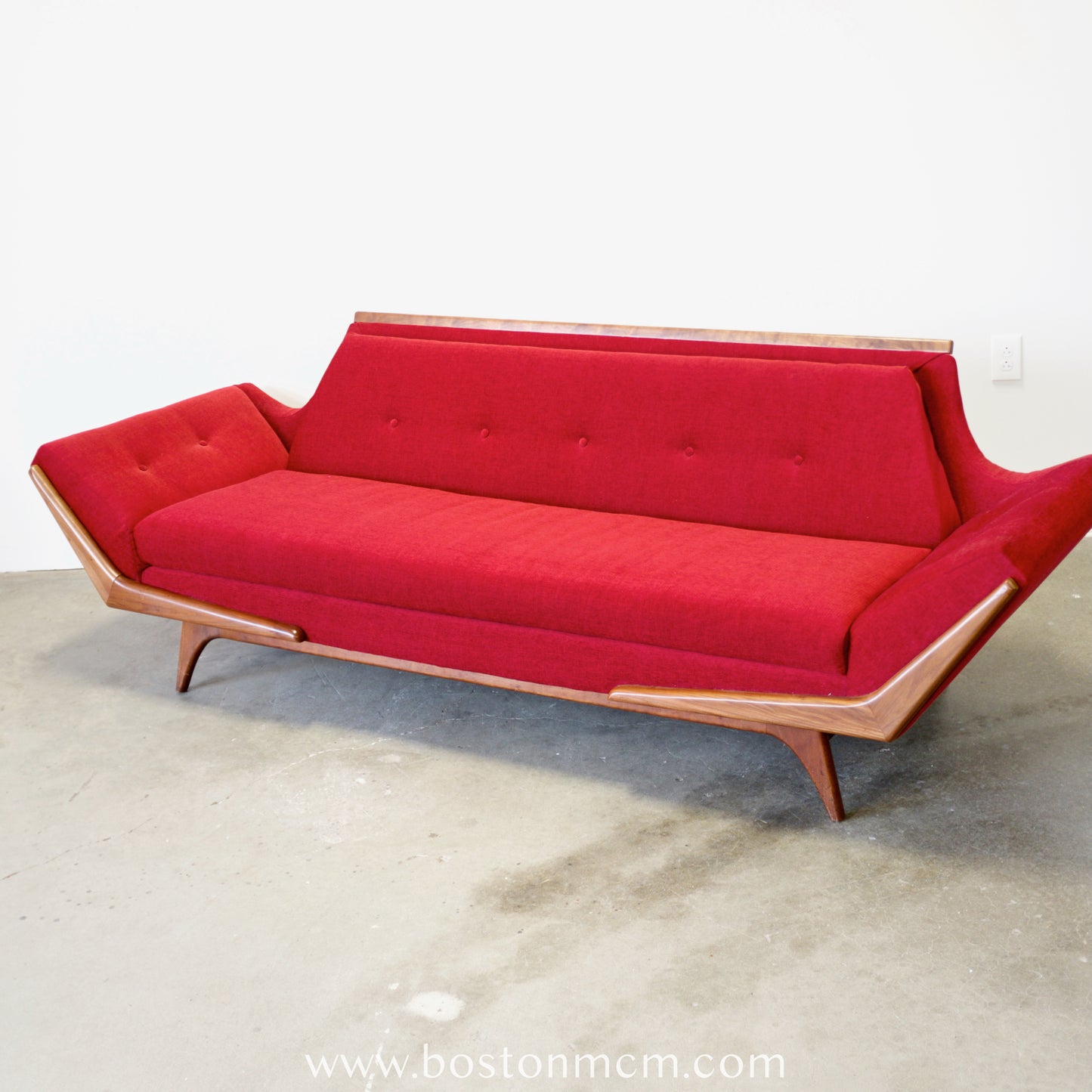 Rowe Furniture Gondola Couch / Sofa in the style of Adrian Pearsall - #A600