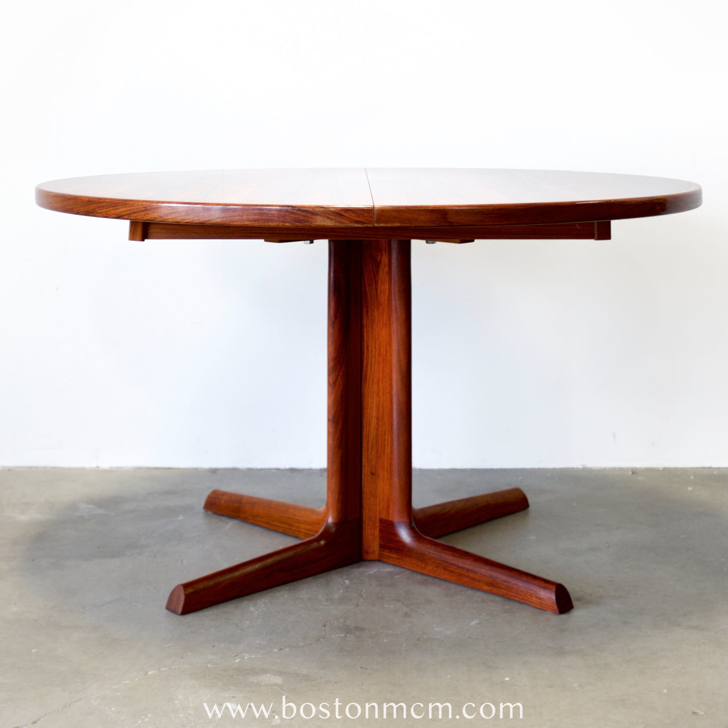 Danish Rosewood Dining Table w/ 2 Leaves - #A2198