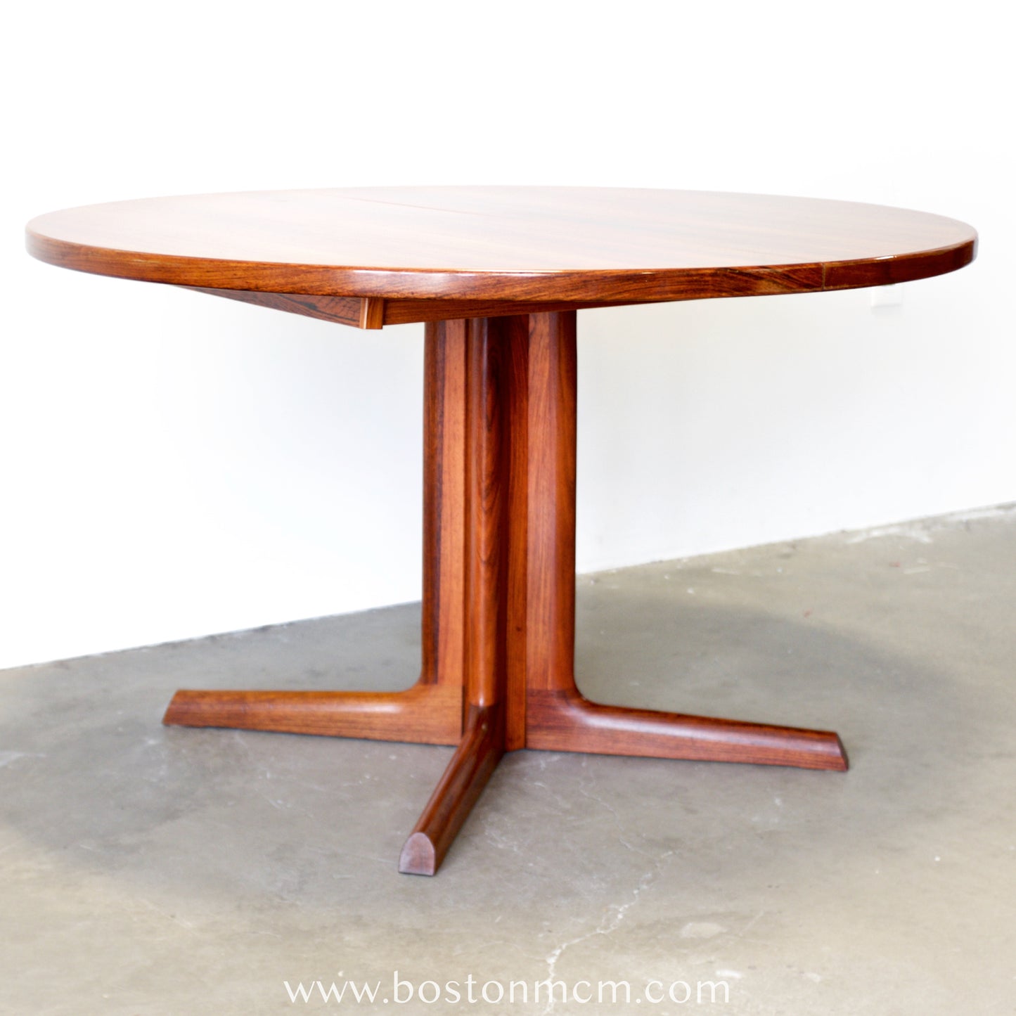 Danish Rosewood Dining Table w/ 2 Leaves - #A2198
