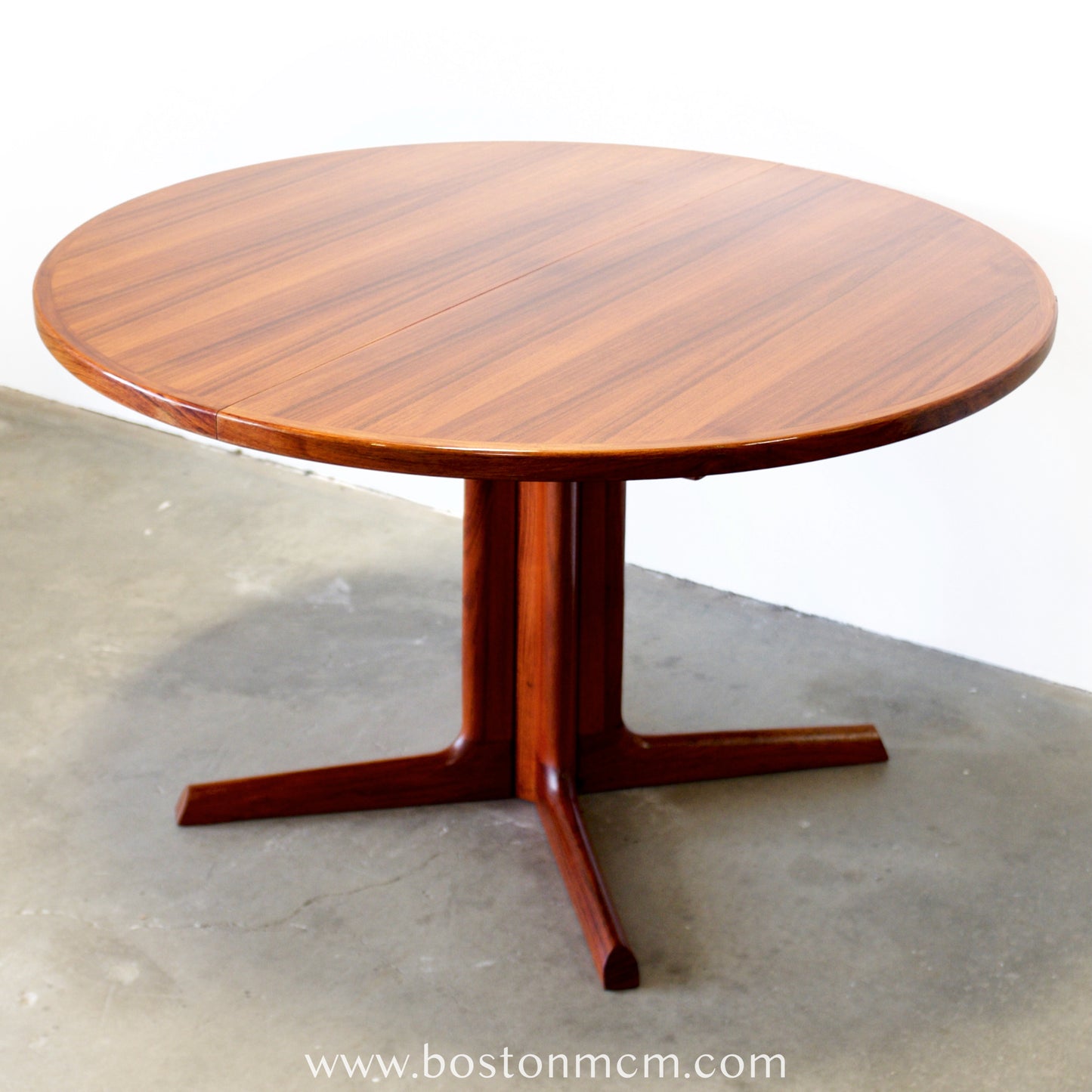 Danish Rosewood Dining Table w/ 2 Leaves - #A2198