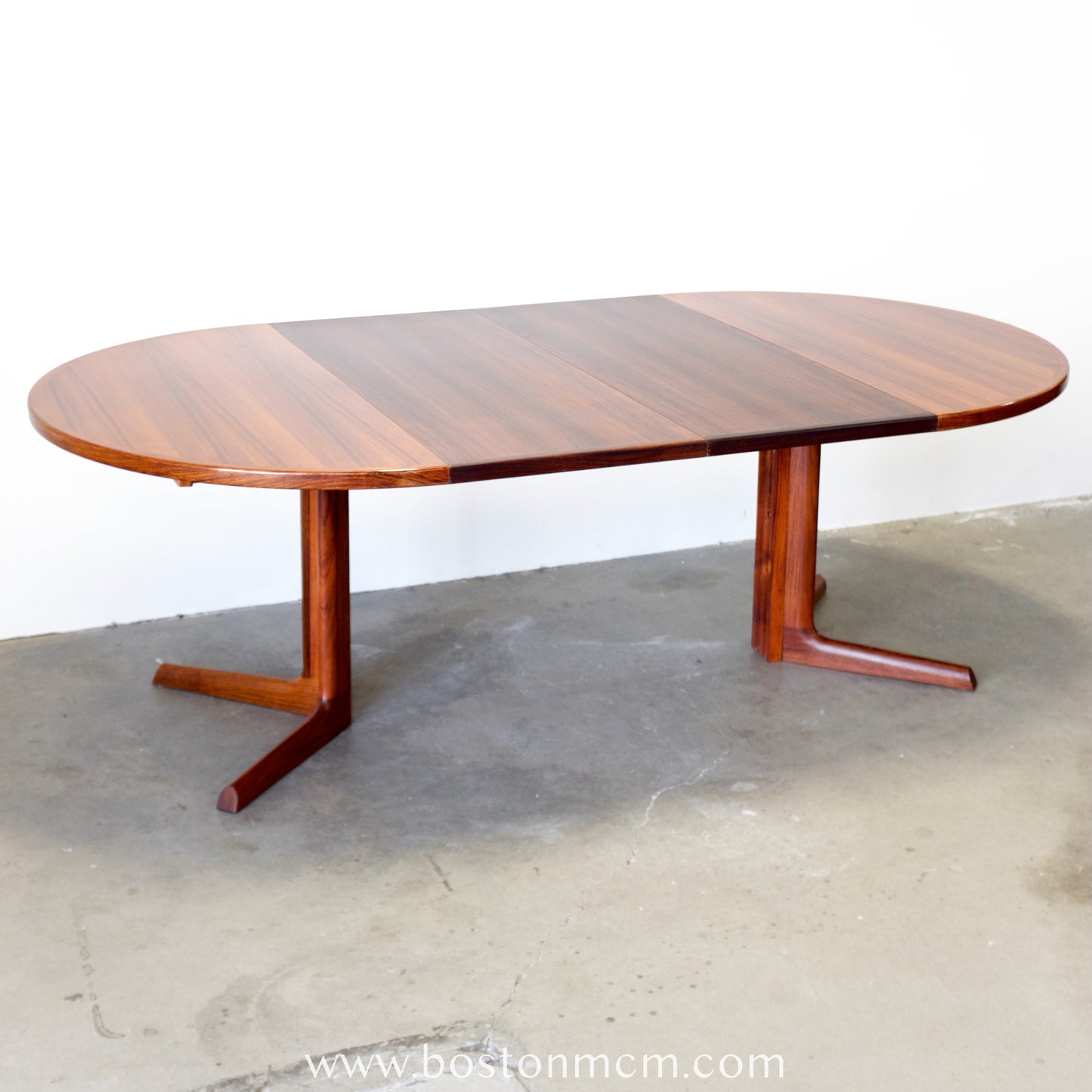Danish Rosewood Dining Table w/ 2 Leaves - #A2198