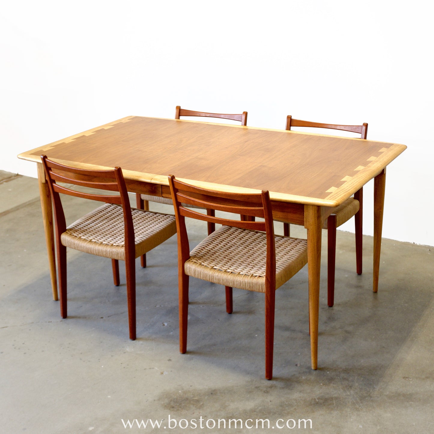 Lane Furniture "Acclaim" Walnut & Ash Dining Table - #A2200