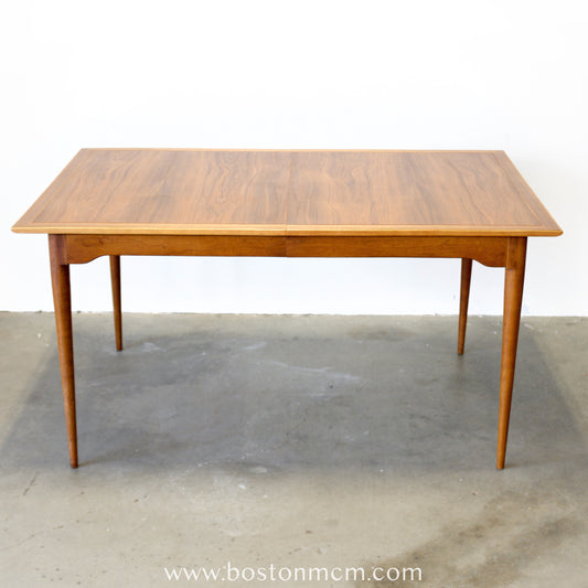 Lane “Copenhagen” Walnut & Ash Dining Table - #A1834