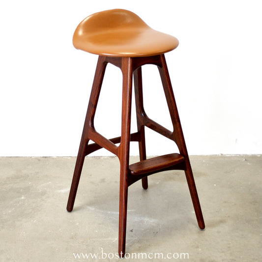 Oddense Maskinsnedkeri A/S Rosewood Model OD61 Stool Designed by Erik Buch - #A2145