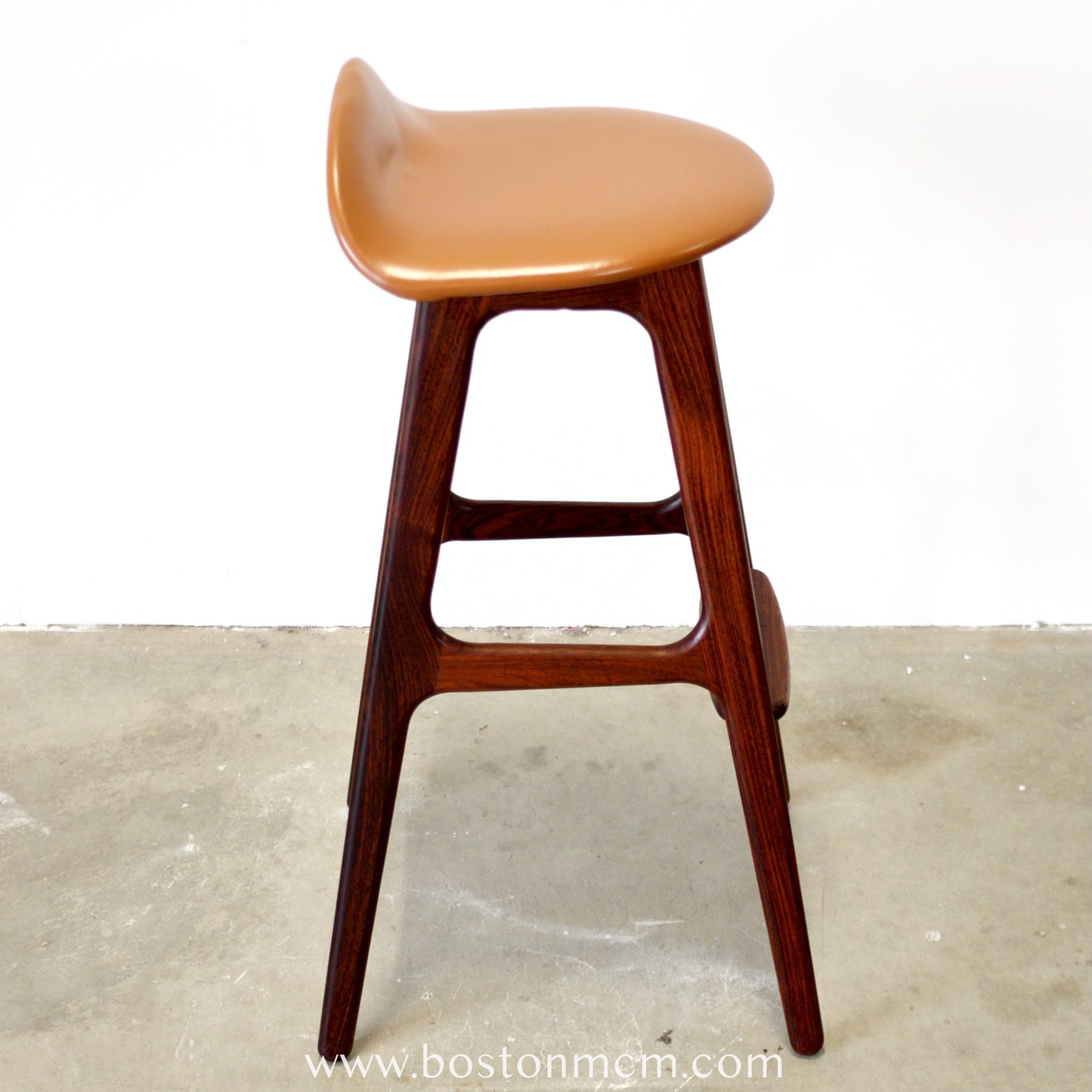 Oddense Maskinsnedkeri A/S Rosewood Model OD61 Stool Designed by Erik Buch - #A2145