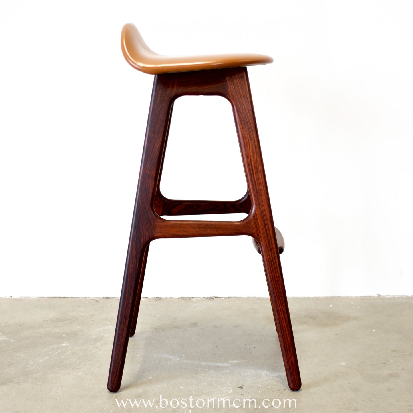 Oddense Maskinsnedkeri A/S Rosewood Model OD61 Stool Designed by Erik Buch - #A2145