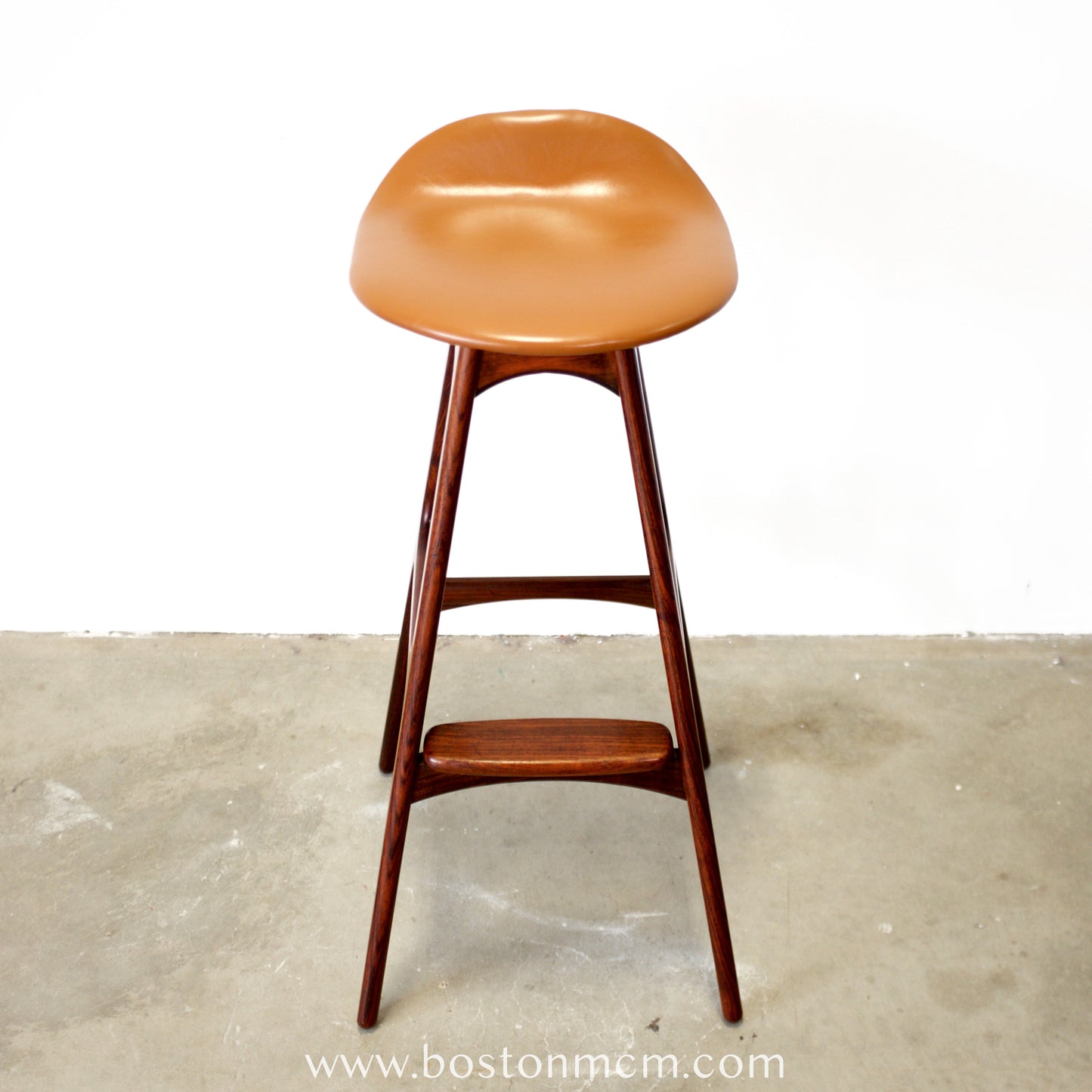 Oddense Maskinsnedkeri A/S Rosewood Model OD61 Stool Designed by Erik Buch - #A2145