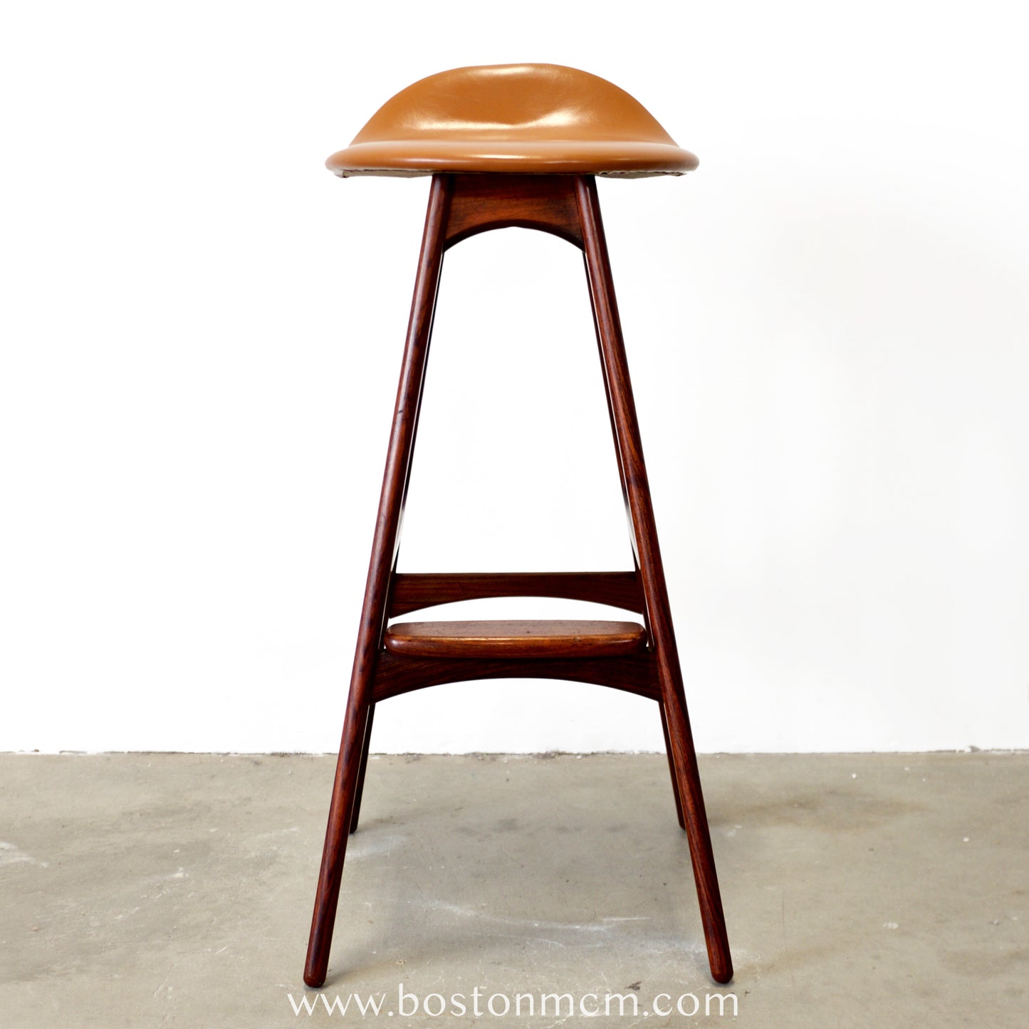 Oddense Maskinsnedkeri A/S Rosewood Model OD61 Stool Designed by Erik Buch - #A2145