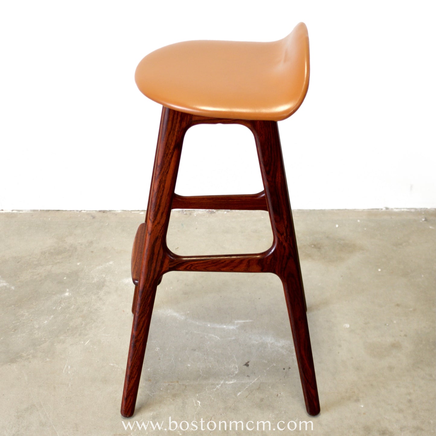 Oddense Maskinsnedkeri A/S Rosewood Model OD61 Stool Designed by Erik Buch - #A2145
