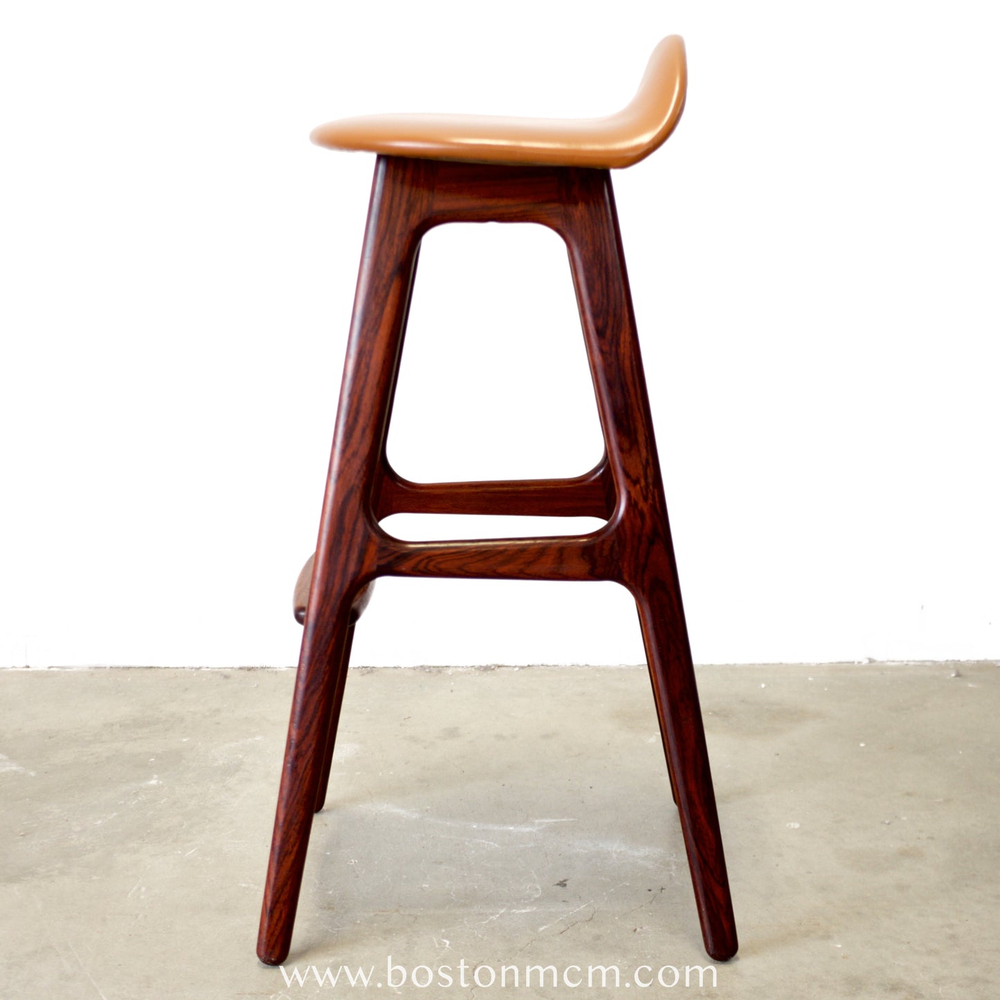 Oddense Maskinsnedkeri A/S Rosewood Model OD61 Stool Designed by Erik Buch - #A2145