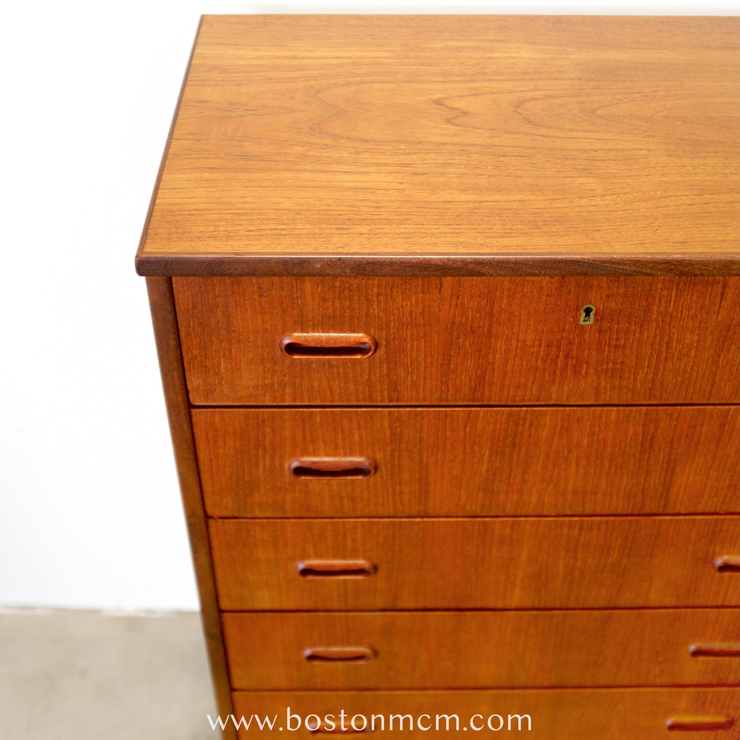 Danish Teak 6 Drawer Dresser - #A2208