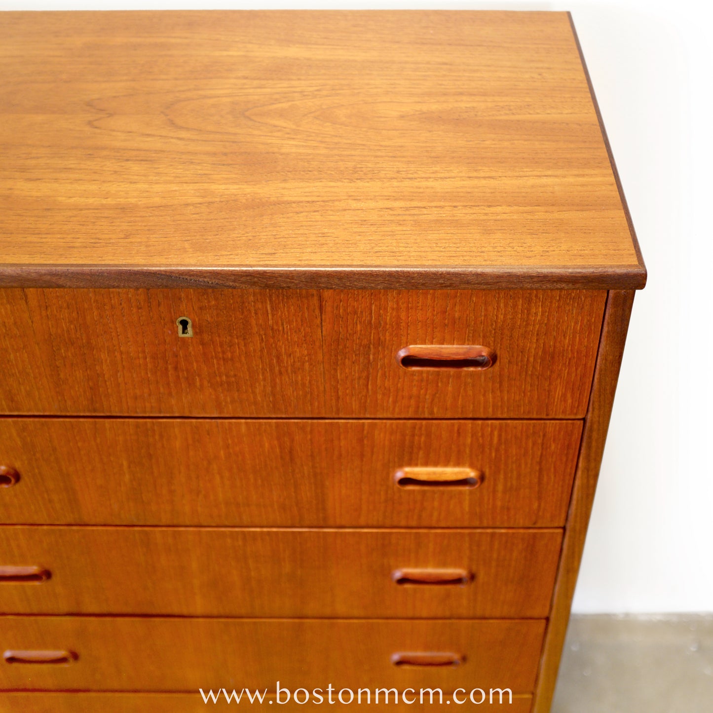 Danish Teak 6 Drawer Dresser - #A2208