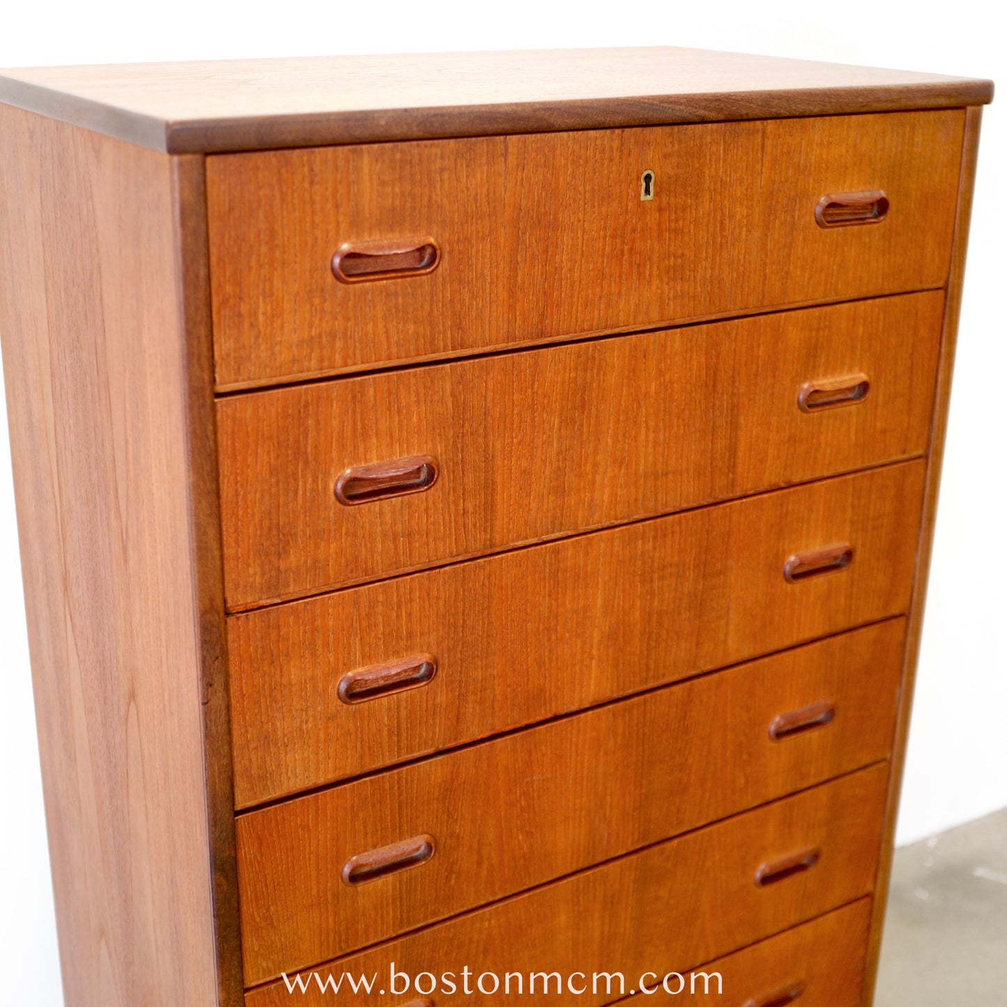 Danish Teak 6 Drawer Dresser - #A2208