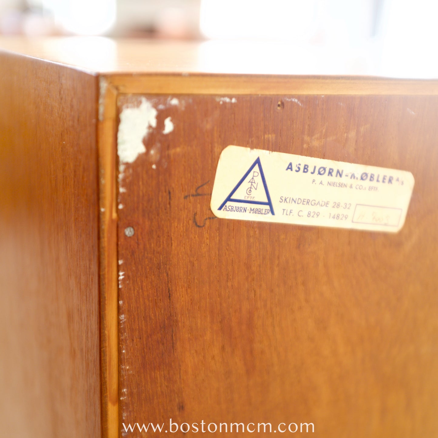Søborg Møbelfabrik Danish Teak Secretary  Desk Designed by Børge Mogensen - #A2252