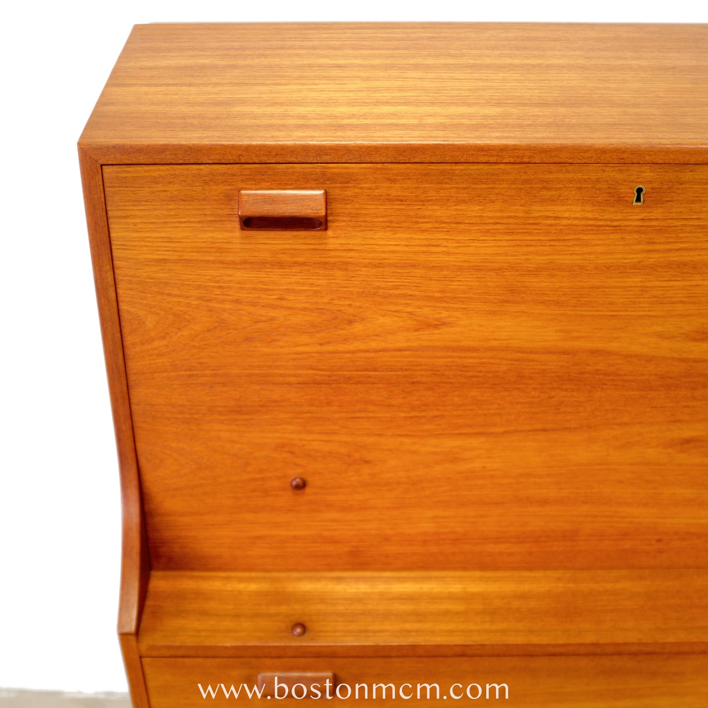 Søborg Møbelfabrik Danish Teak Secretary  Desk Designed by Børge Mogensen - #A2252