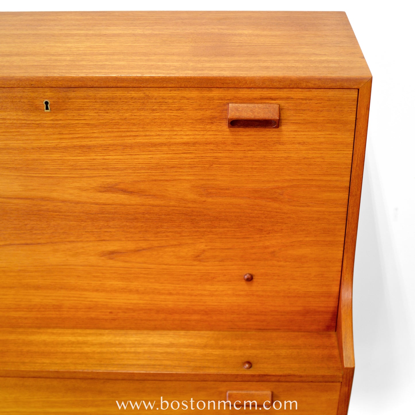 Søborg Møbelfabrik Danish Teak Secretary  Desk Designed by Børge Mogensen - #A2252
