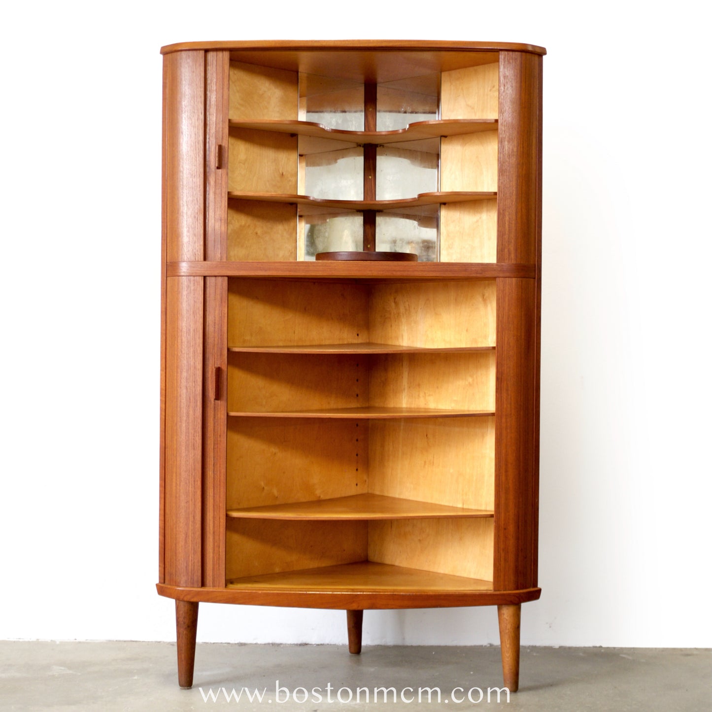 Skovmand & Andersen Model #3 Corner Cabinet Designed by Arne Hovmand Olsen - #A2083