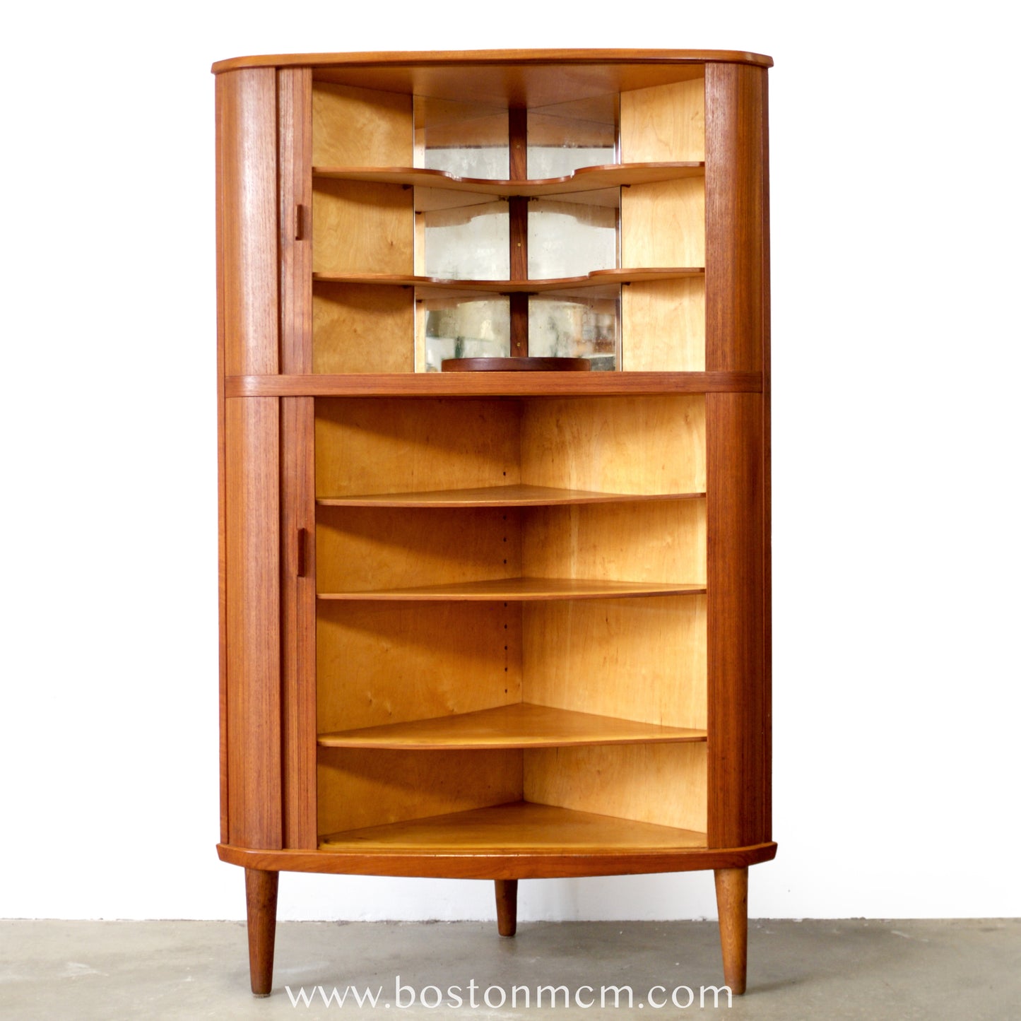 Skovmand & Andersen Model #3 Corner Cabinet Designed by Arne Hovmand Olsen - #A2083
